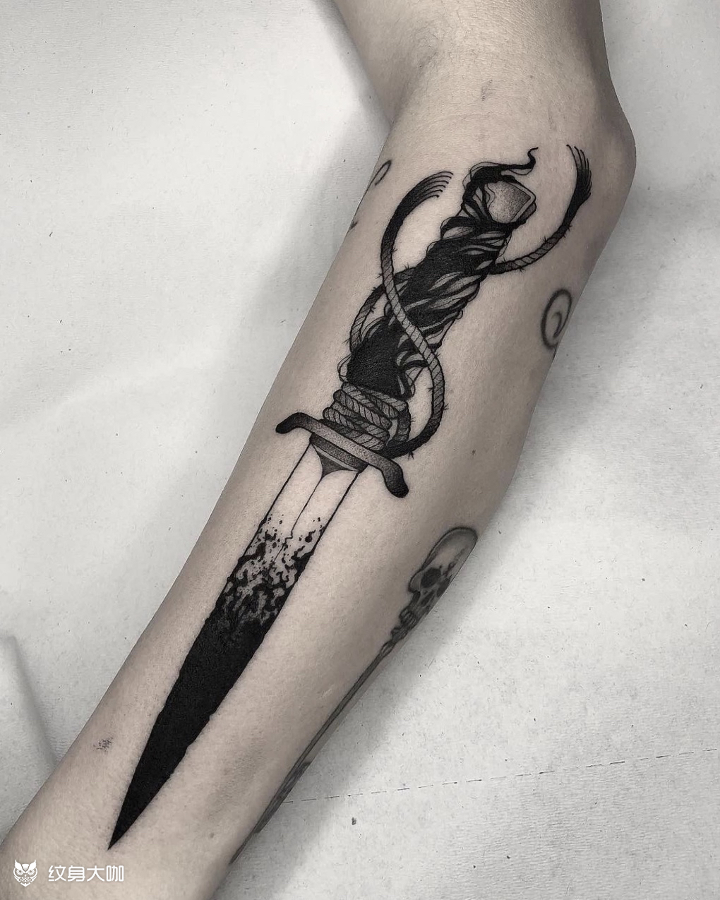 剑_纹身图案手稿图片_魏闯的纹身作品集