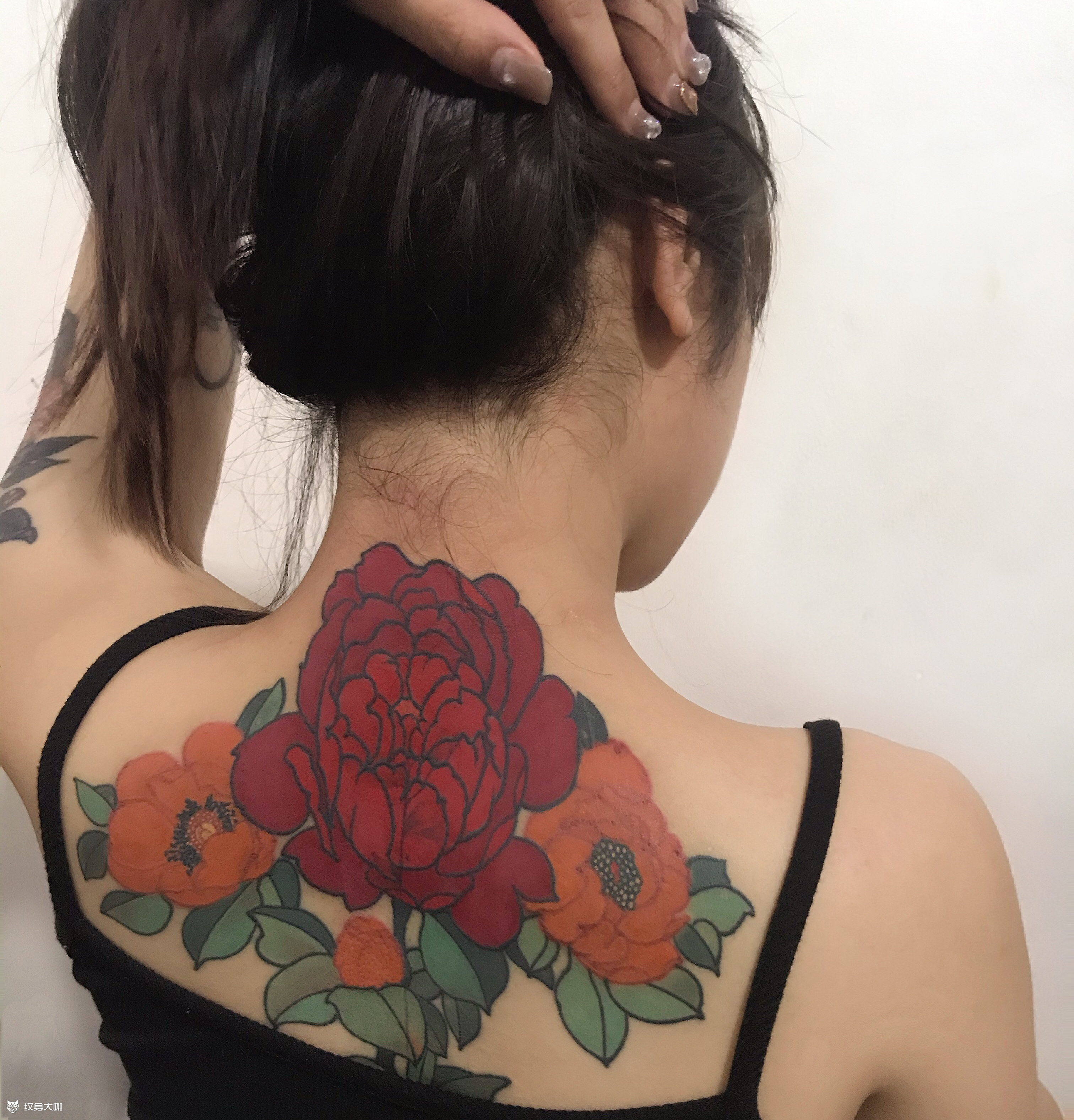 花开富贵_纹身图案手稿图片_朱君的纹身作品集