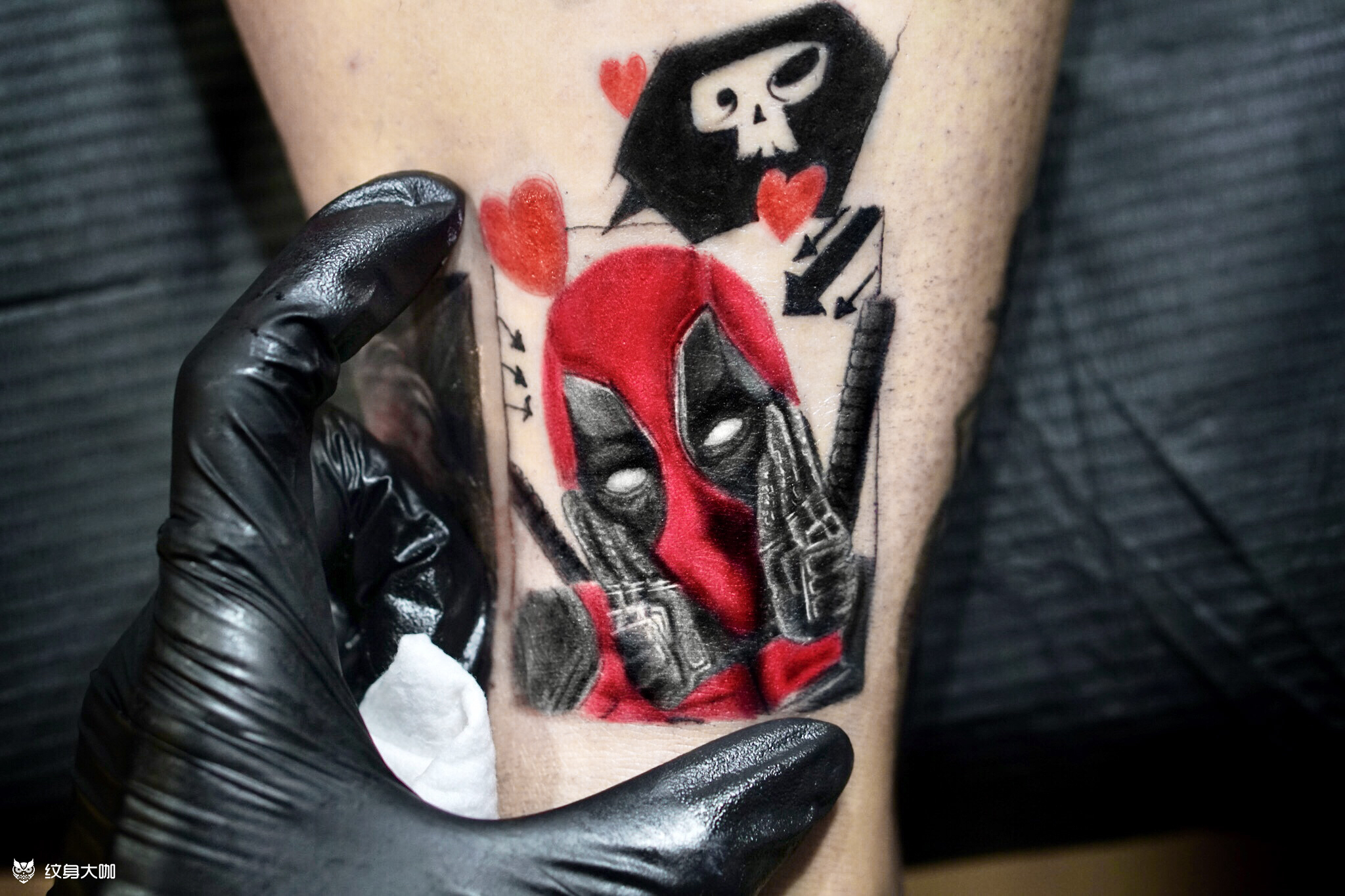 死侍_纹身图案手稿图片_jim的纹身作品集