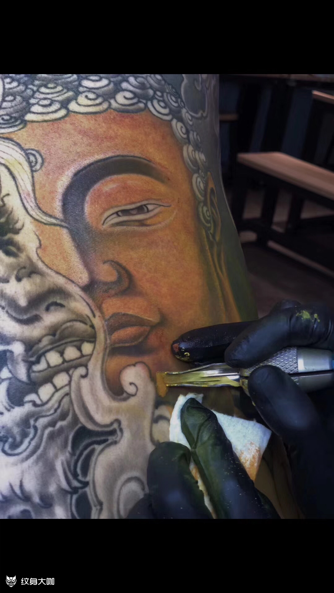 背部新传统佛 魔简介:ta的主页微信联系店铺:纹舍app下载作品详情