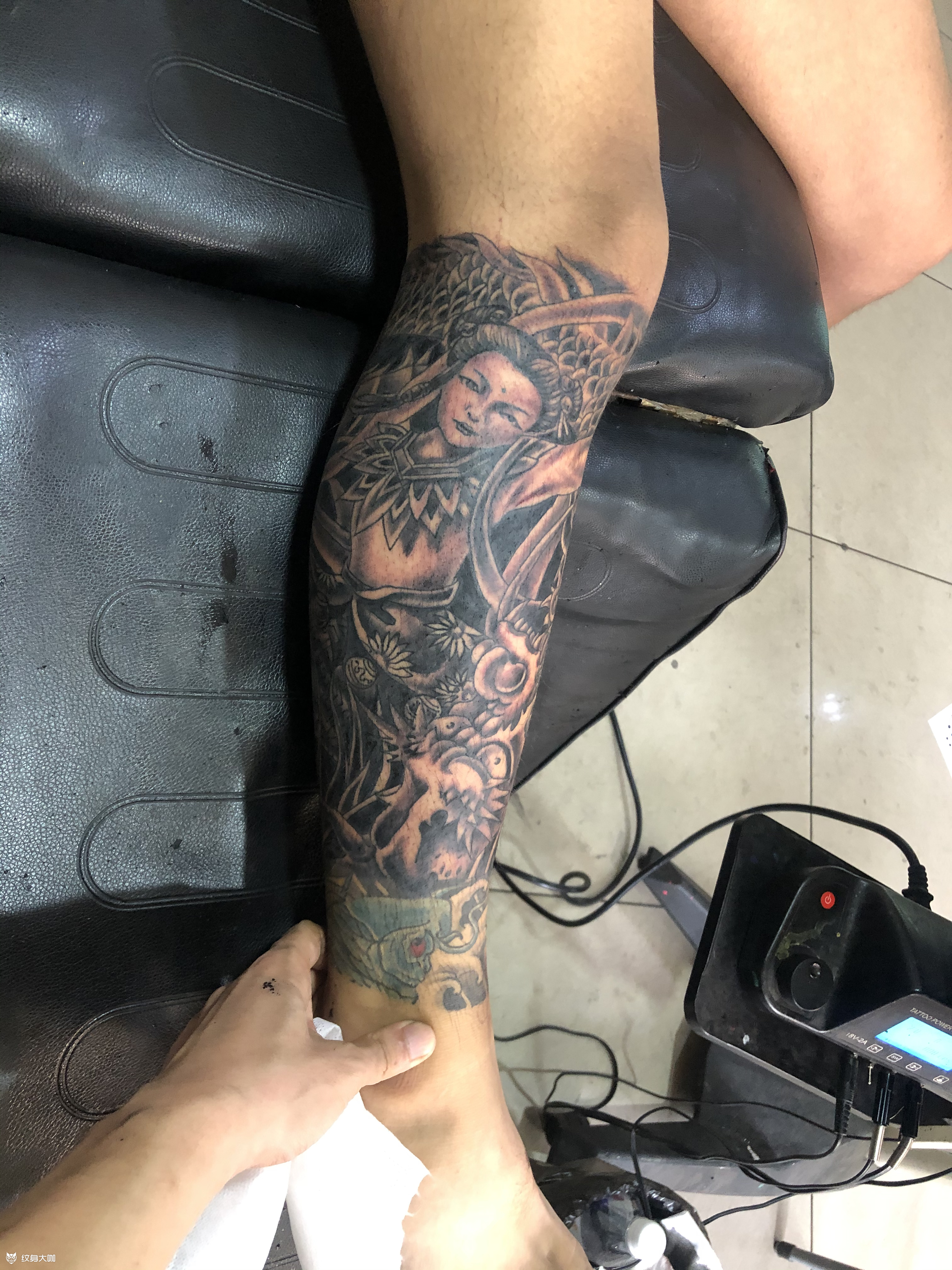 哪吒_纹身图案手稿图片_徐小明的纹身作品集