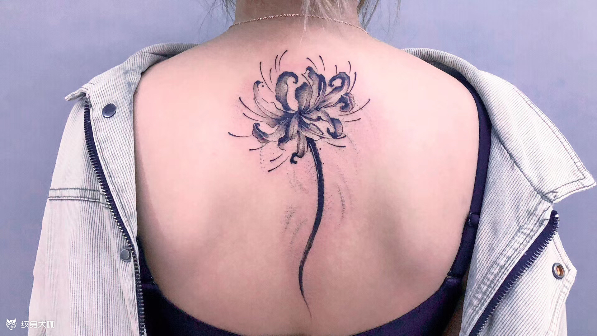 彼岸花_纹身图案手稿图片_ kk的纹身作品集