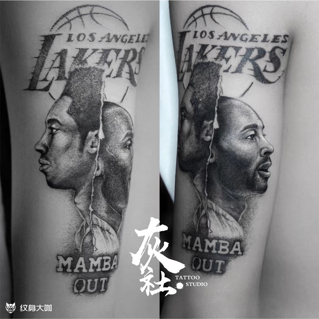 科比_纹身图案手稿图片_贾元琳的纹身作品集