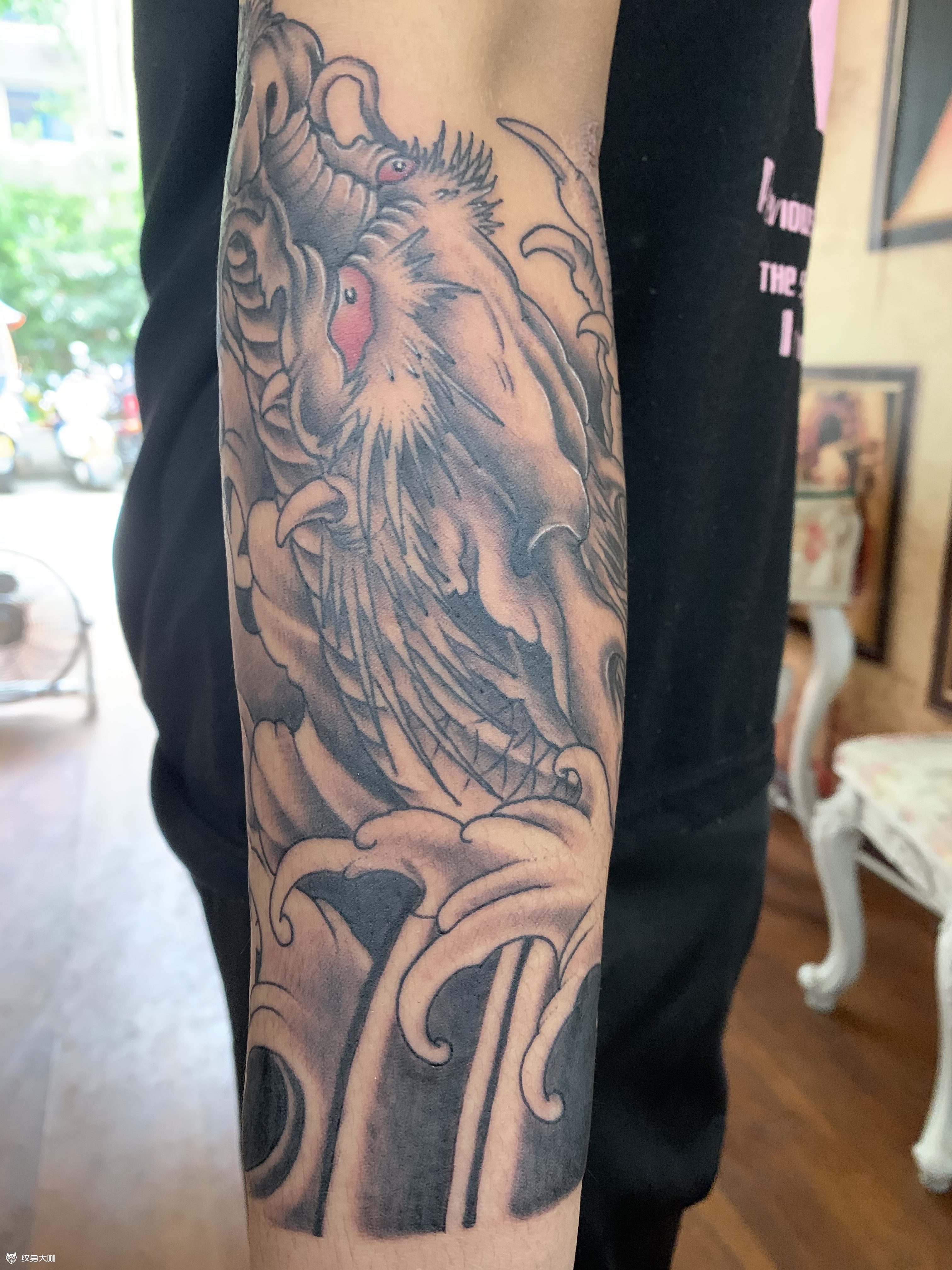 龙小臂_纹身图案手稿图片_贾旭的纹身作品集