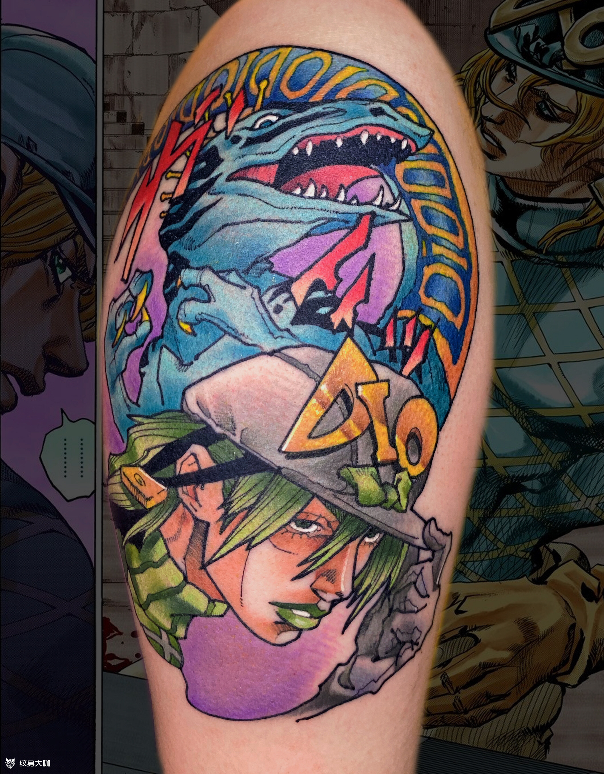 dio_纹身图案手稿图片_潘俊帆的纹身作品集