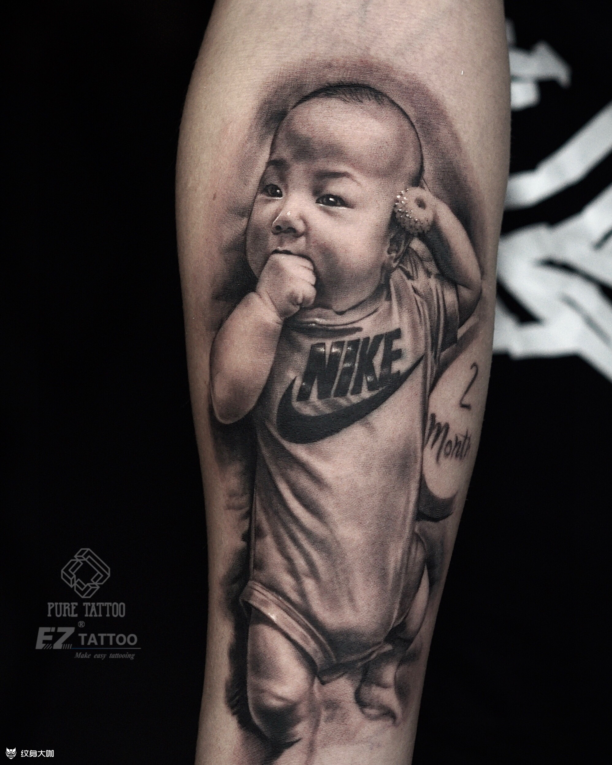 中国霸气小孩纹身图片图片