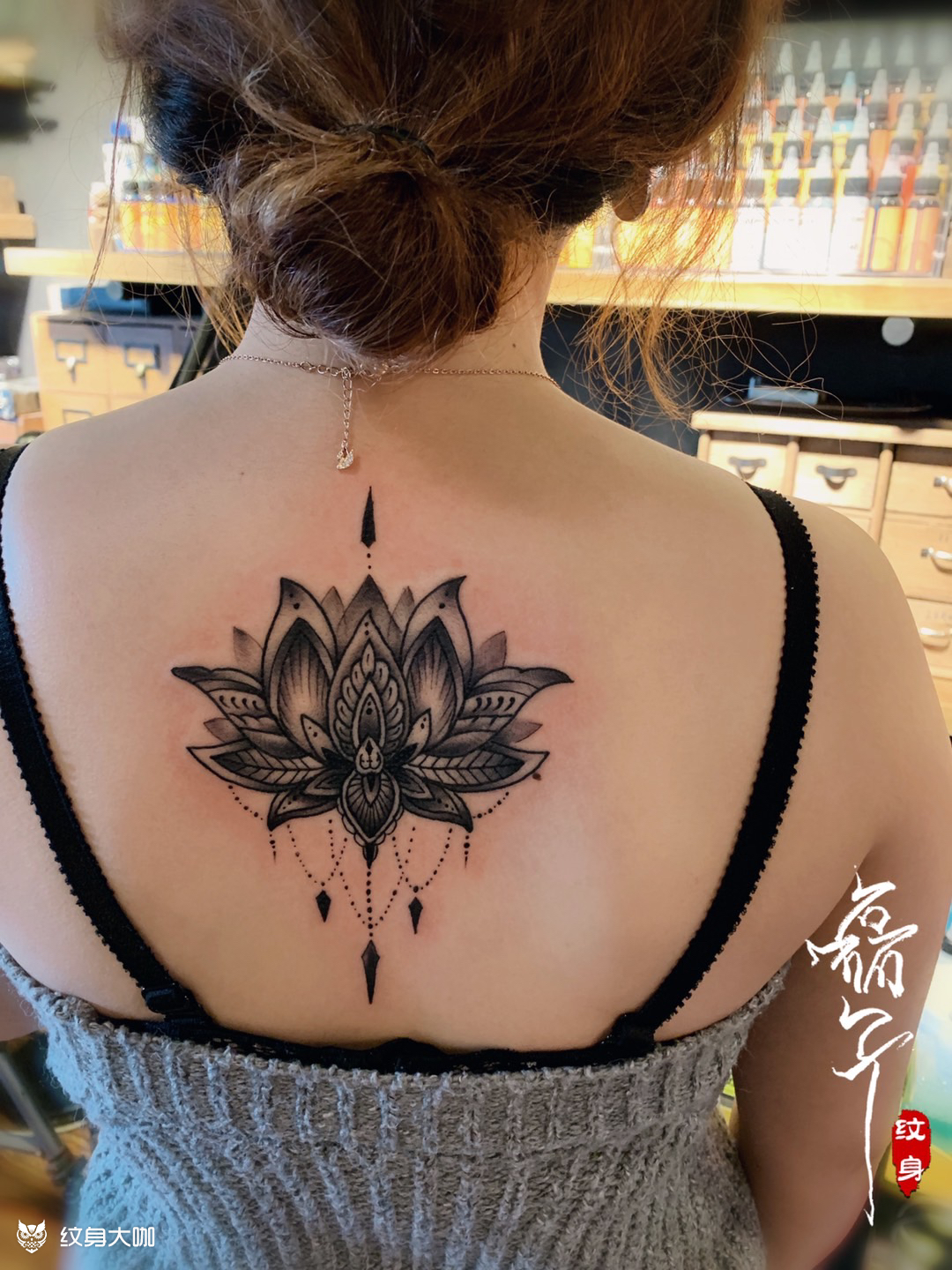 莲_纹身图案手稿图片_磊子的纹身作品集