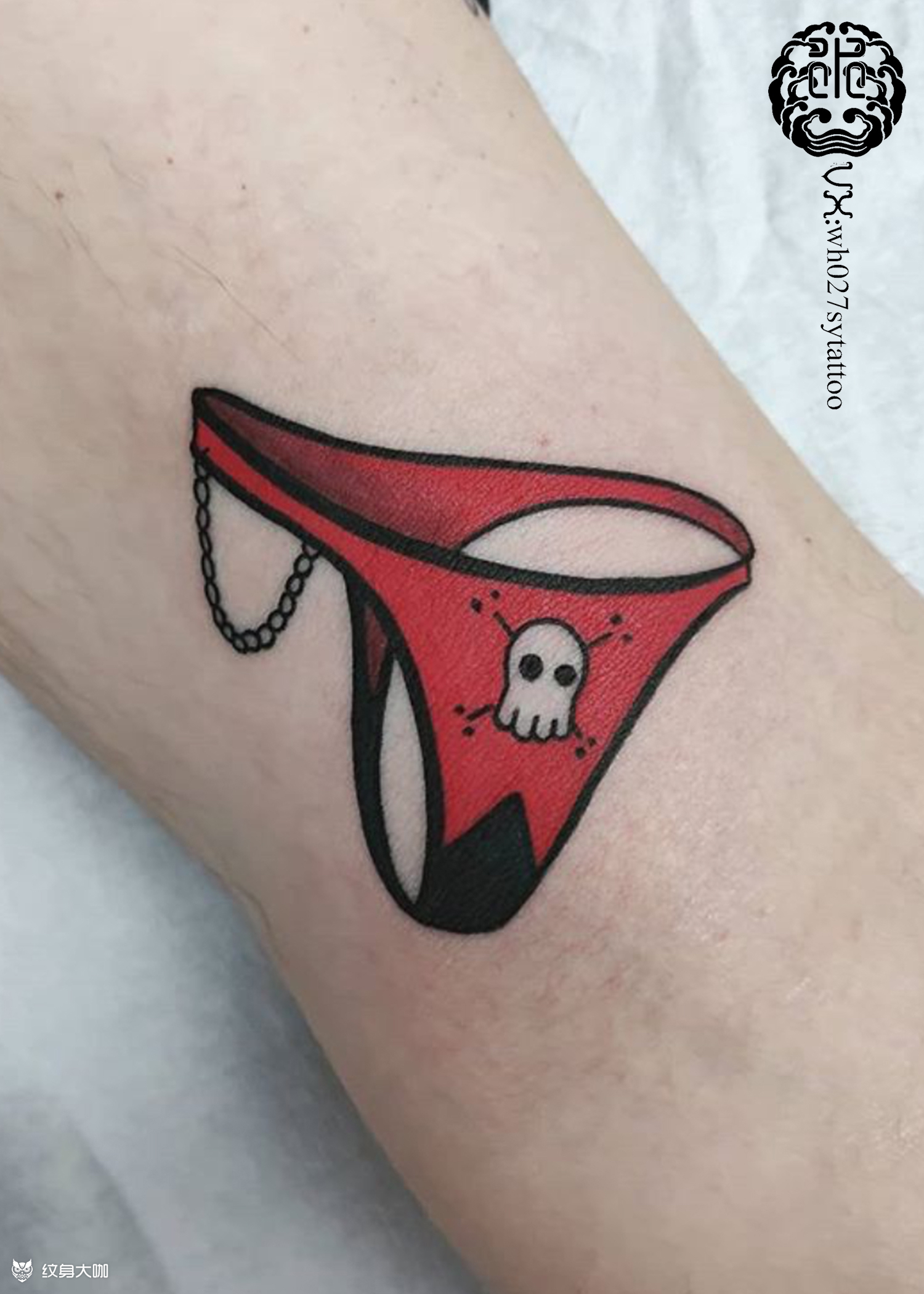 丁字裤_纹身图案手稿图片_水异的纹身作品集