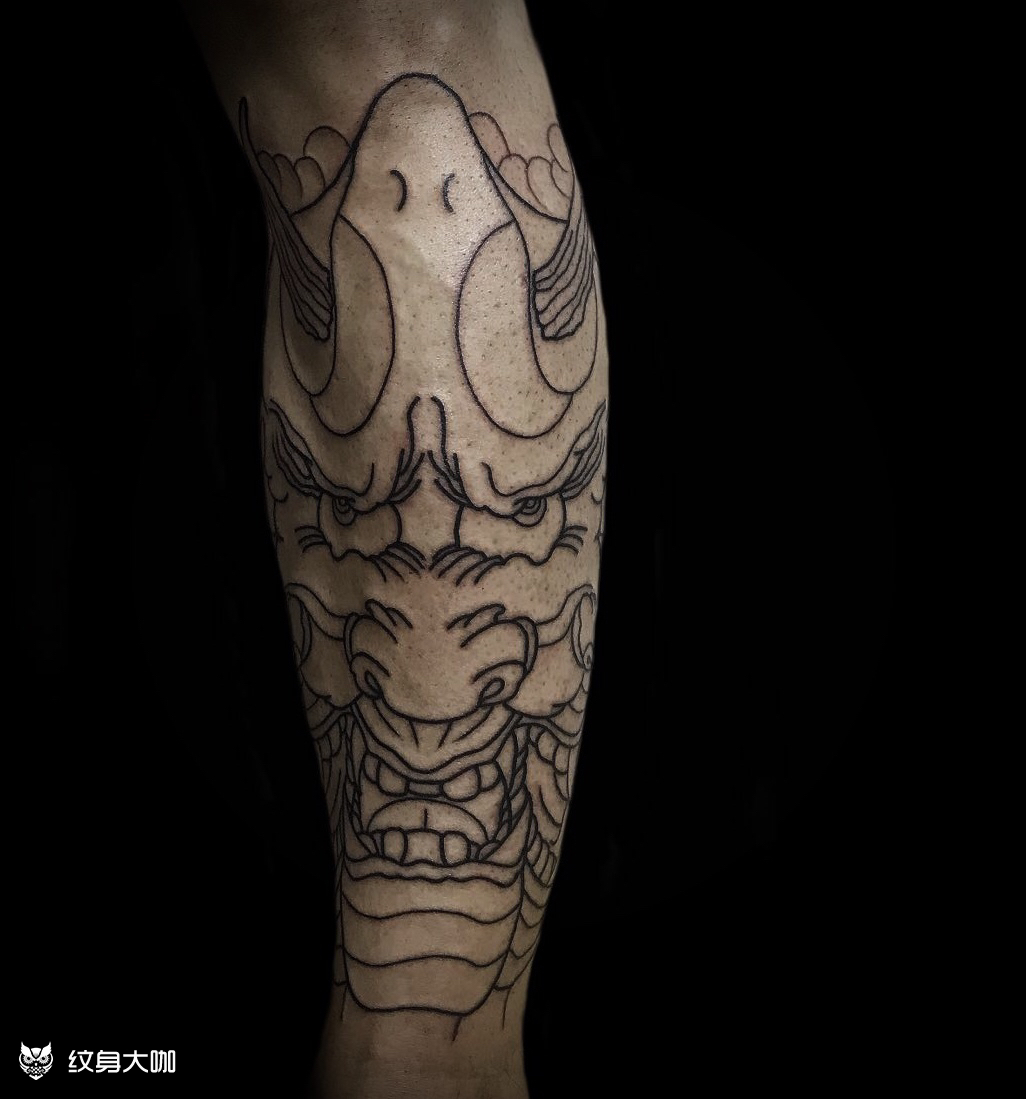 三面般若牡丹_纹身图案手稿图片_氏卿tatto的纹身作品集