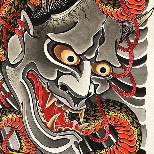 钟馗杀鬼钟馗,是中国道教中能_纹身吧社区 - 纹身大咖