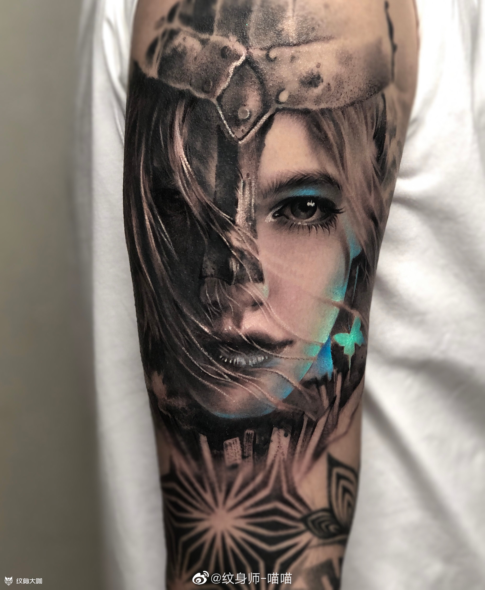 写实花臂局部 手臂 欧美写实 作品简介:无