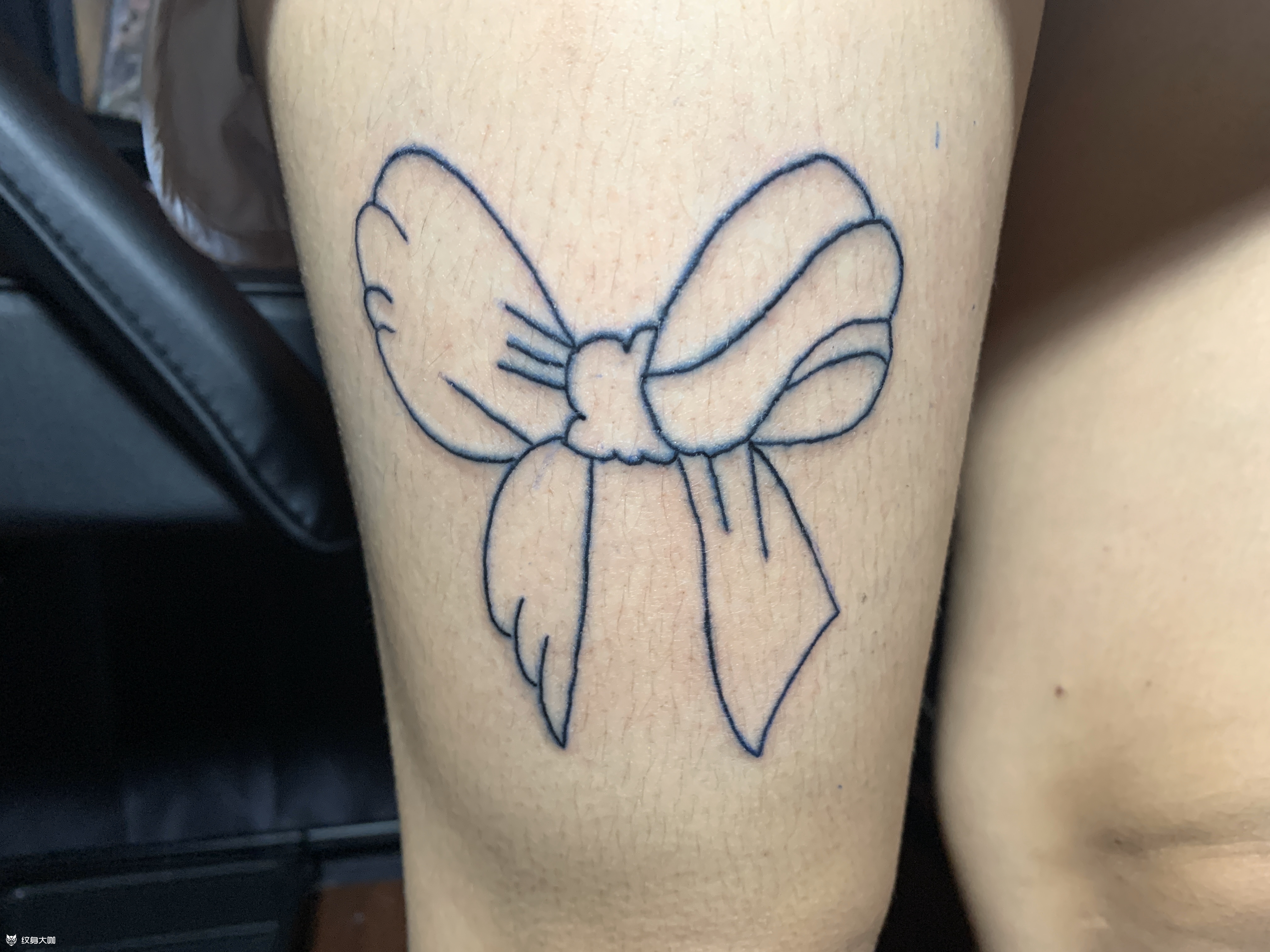 蝴蝶结线条_纹身图案手稿图片_山与麓tatool豪吕的纹身作品集