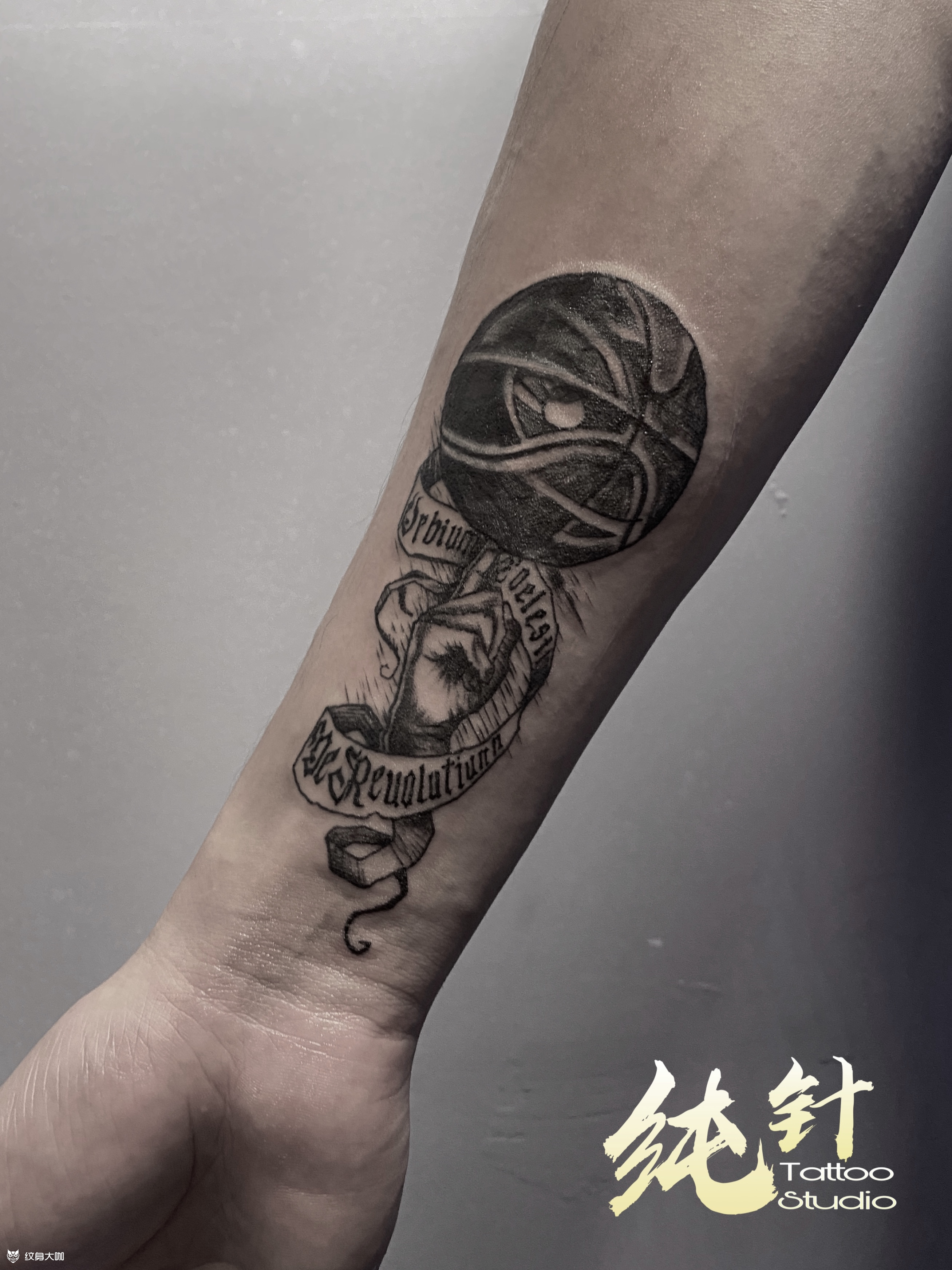 篮球_纹身图案手稿图片_big baby 的纹身作品集