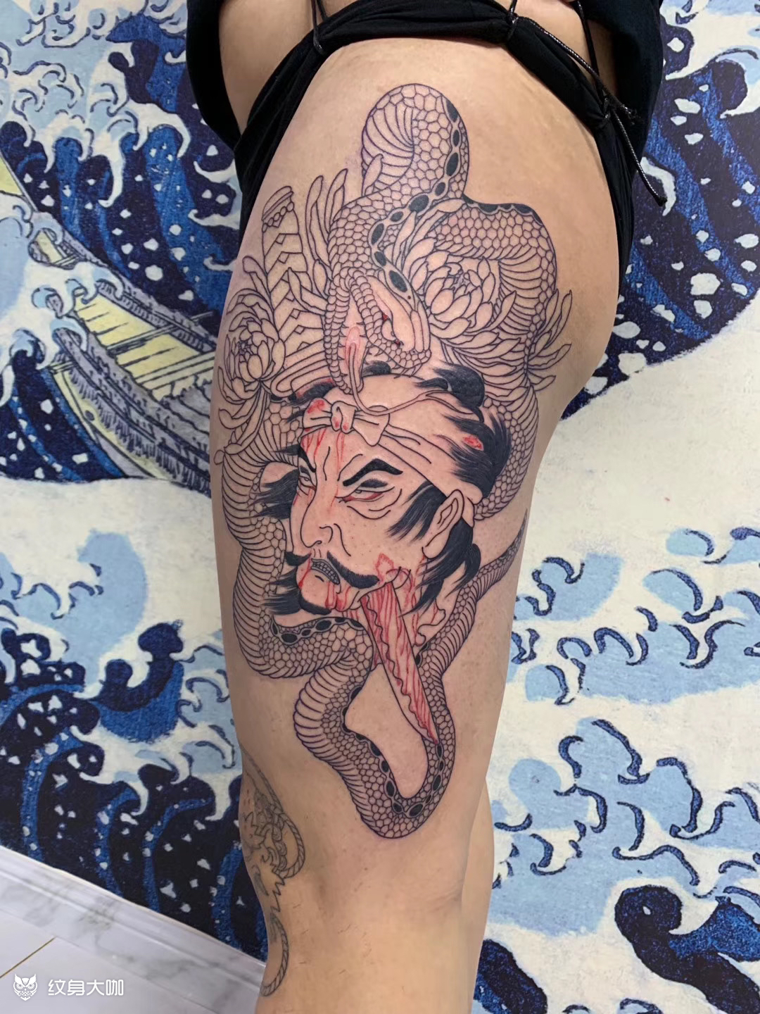 生首_纹身图案手稿图片_涌金门-雕兴的纹身作品集