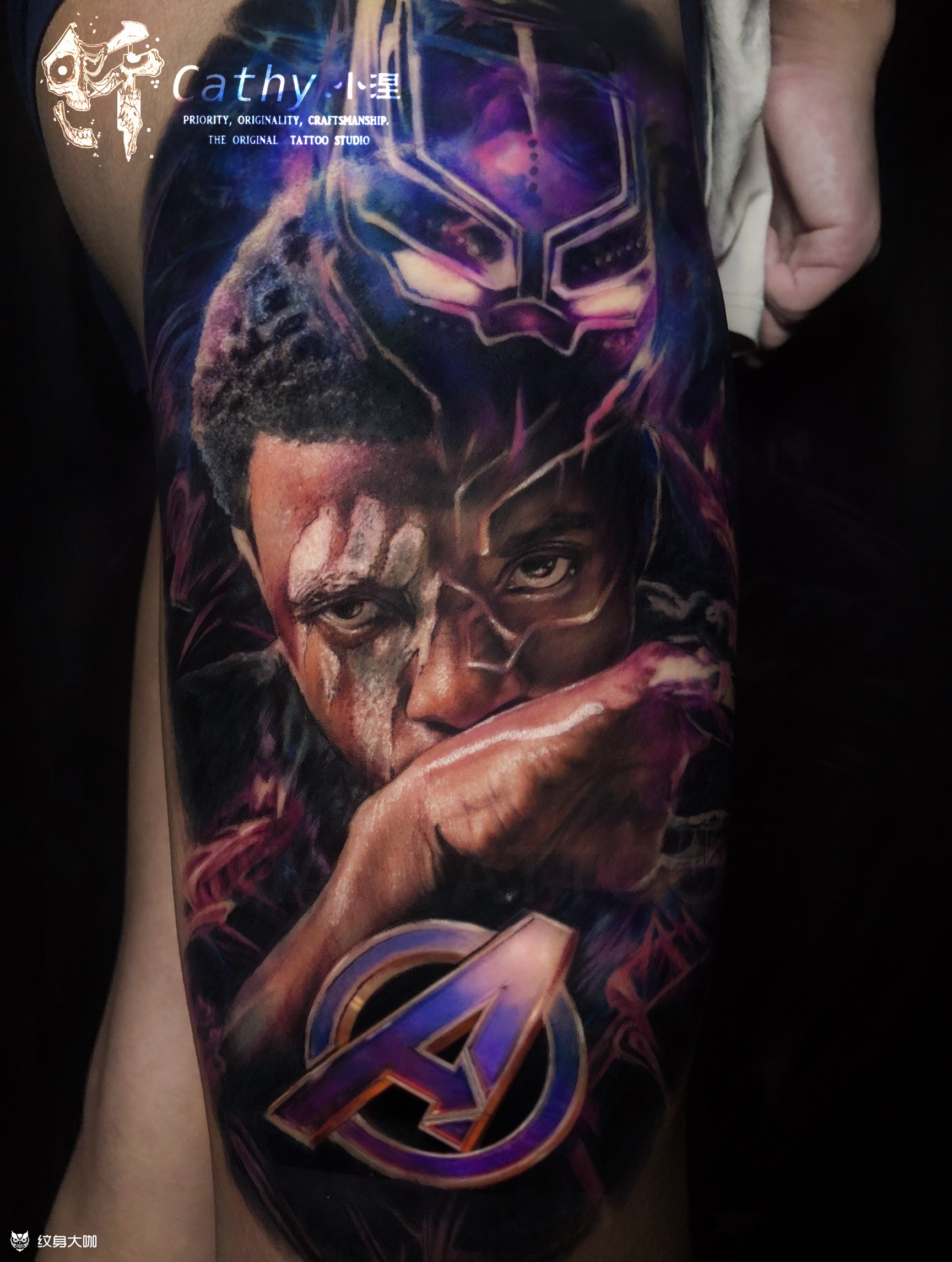 漫威黑豹_纹身图案手稿图片_仟—claire星星的纹身作品集