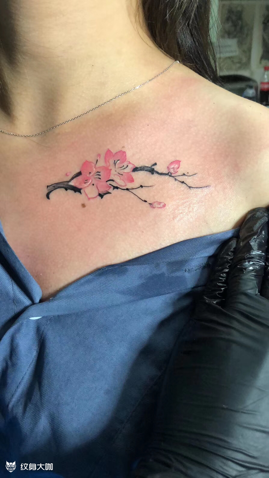 梅花_纹身图案手稿图片_管仁杰的纹身作品集