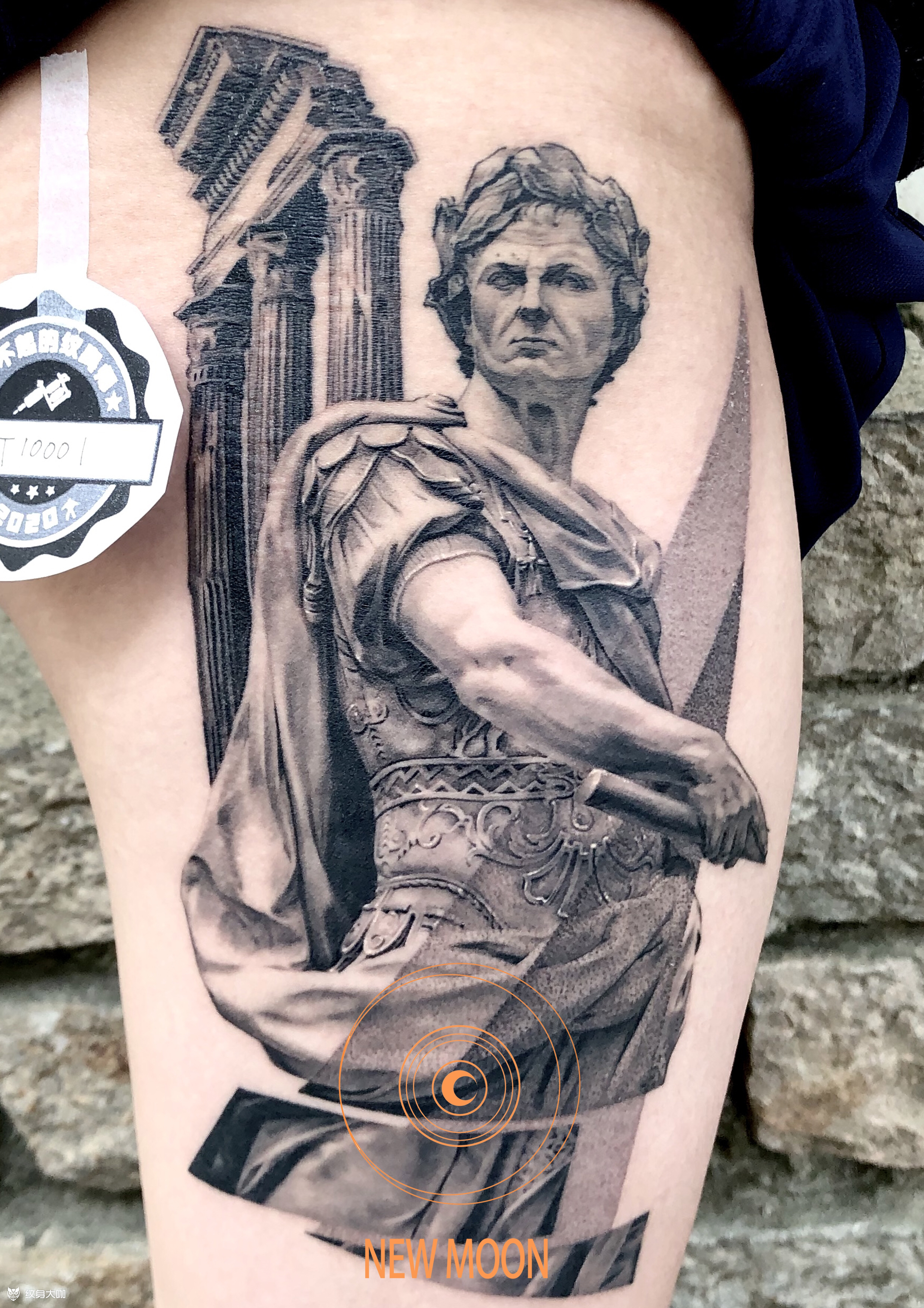 凯撒大帝_纹身图案手稿图片_辛师傅的纹身作品集