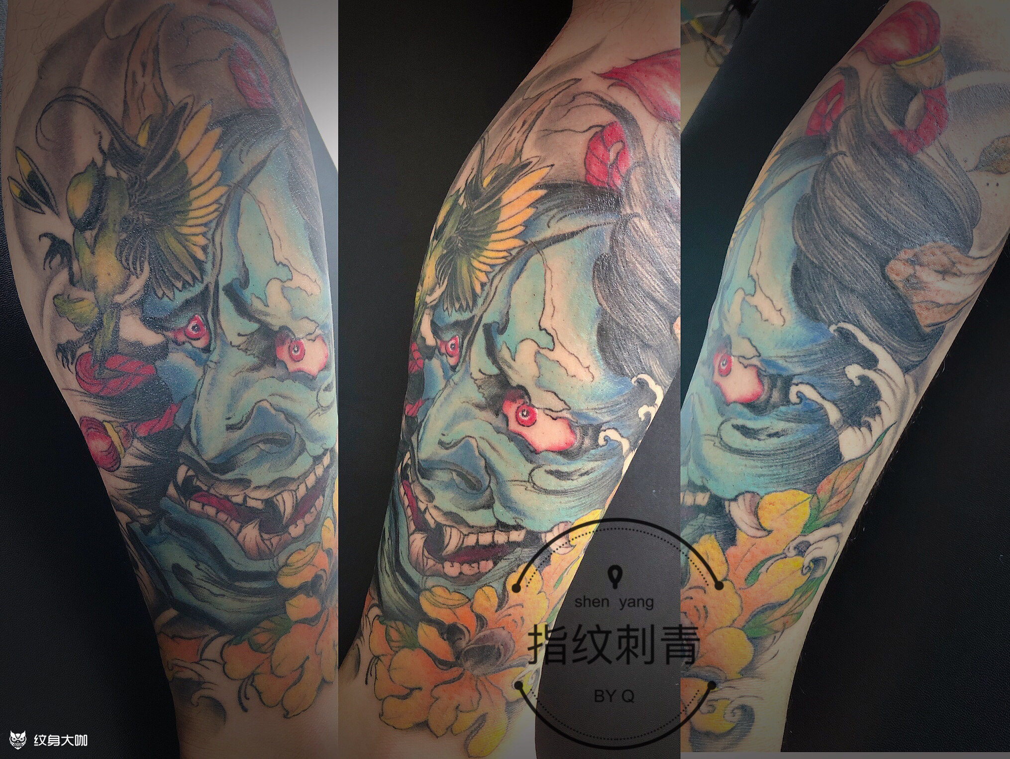 般若_纹身图案手稿图片_陈大优的纹身作品集