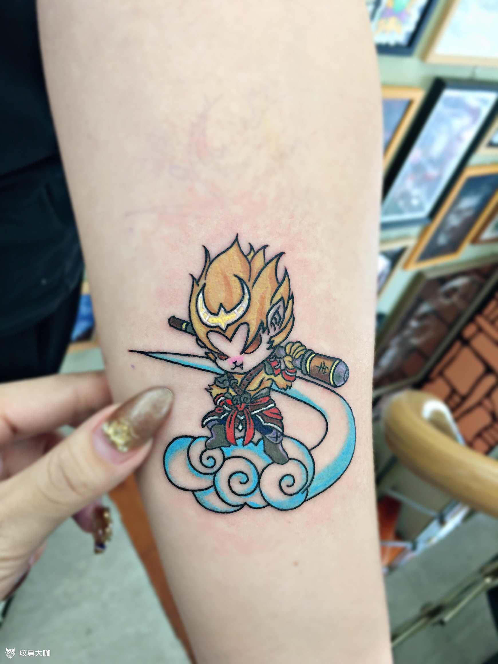 孙悟空_纹身图案手稿图片_x-mengy的纹身作品集