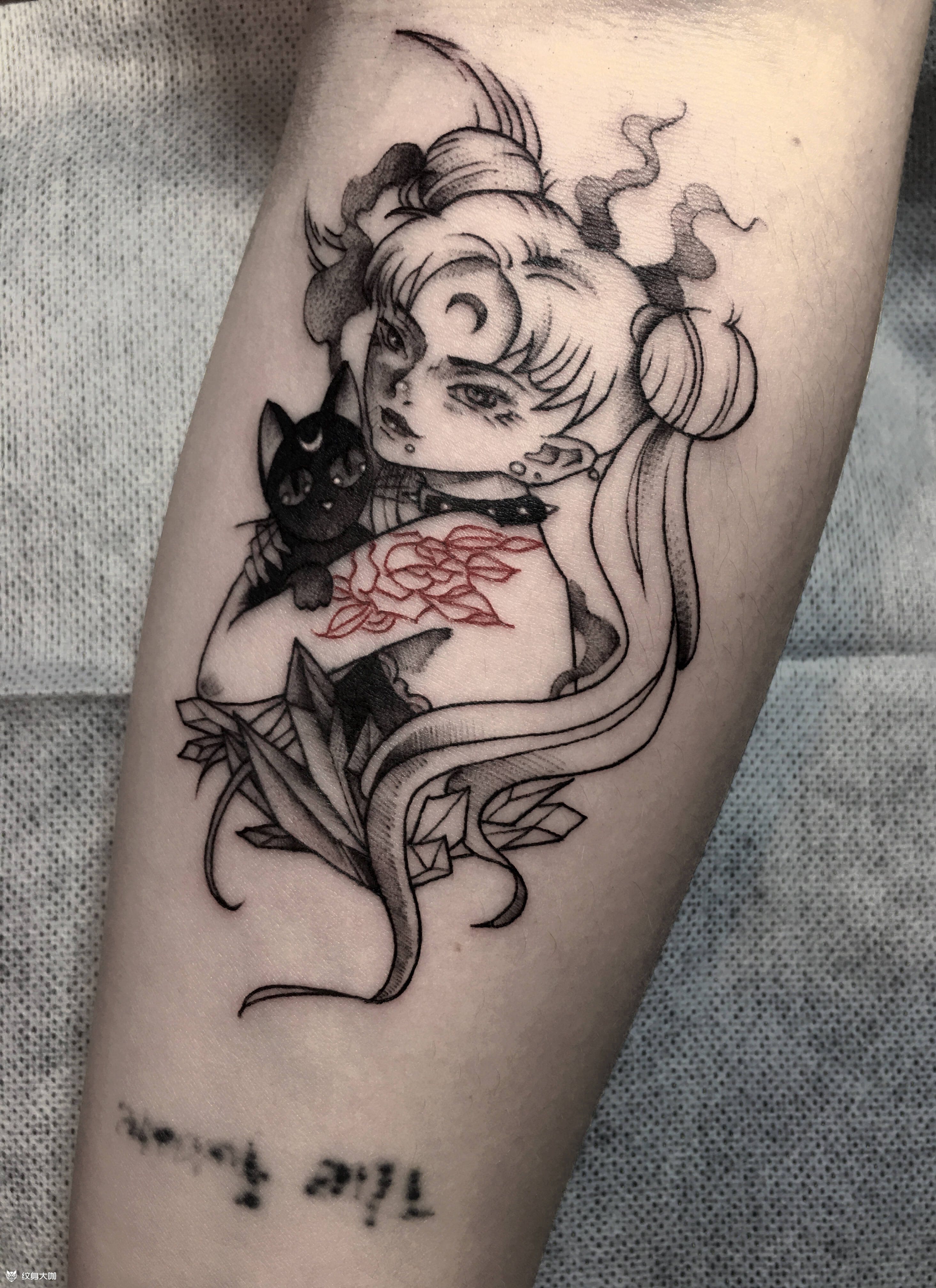 水冰月_纹身图案手稿图片_柳展的纹身作品集