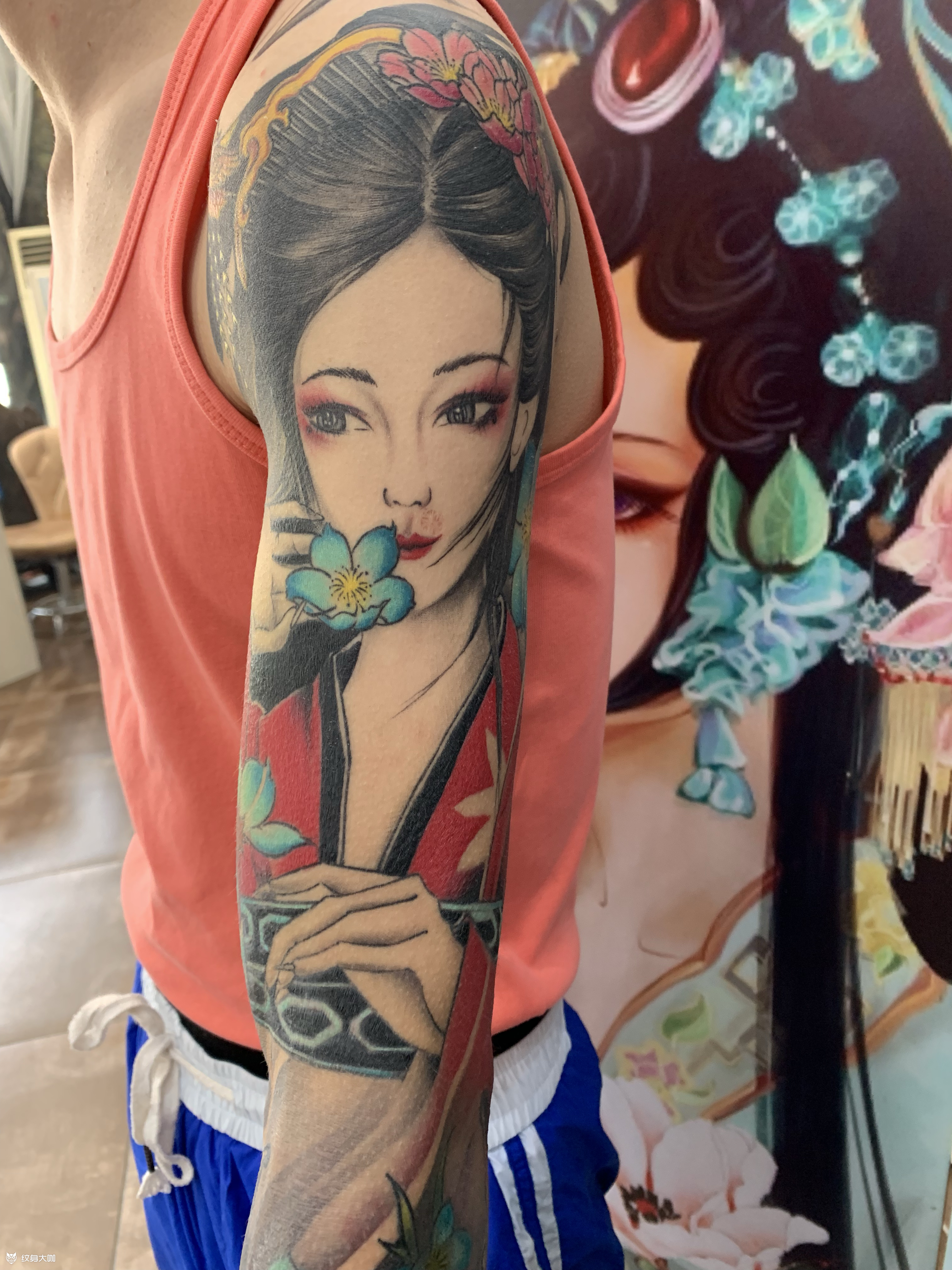 艺伎花臂_纹身吧社区 - 纹身大咖
