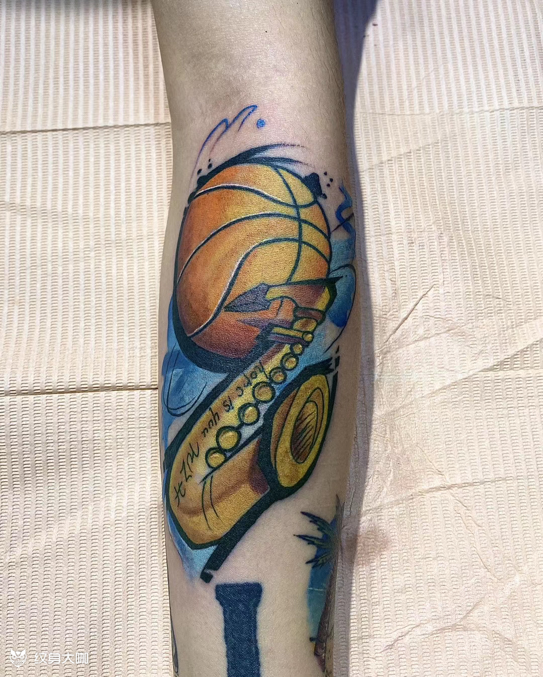 篮球_纹身图案手稿图片_郝宇锋的纹身作品集