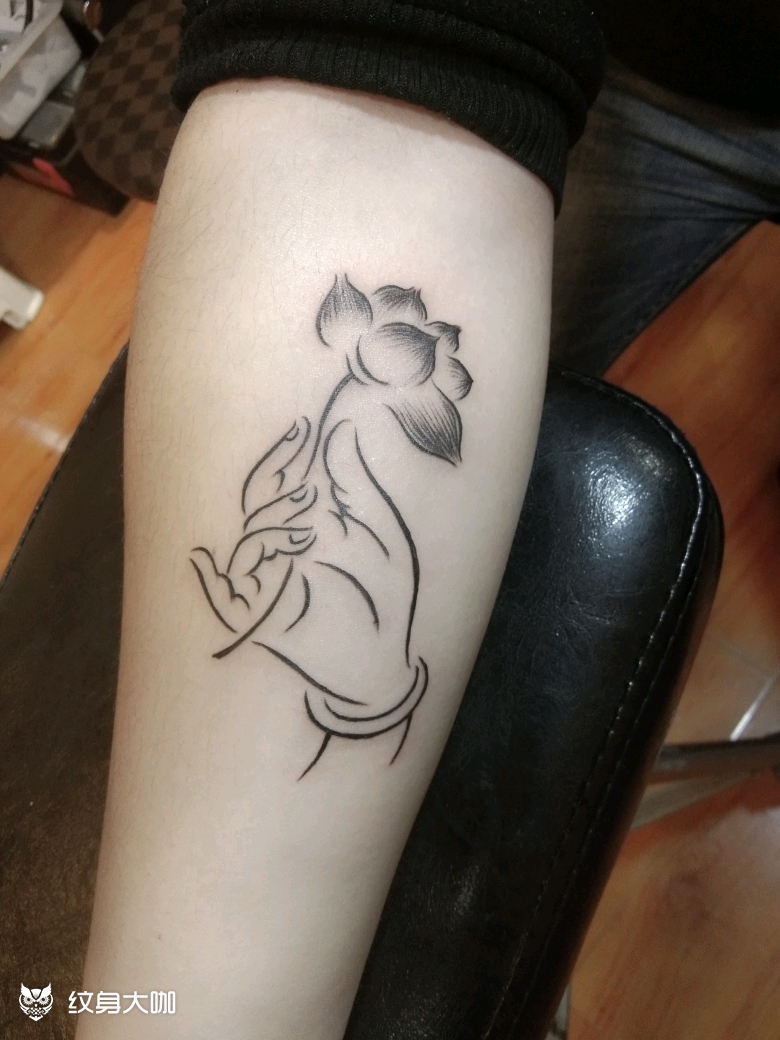 佛手莲花_纹身吧社区 - 纹身大咖