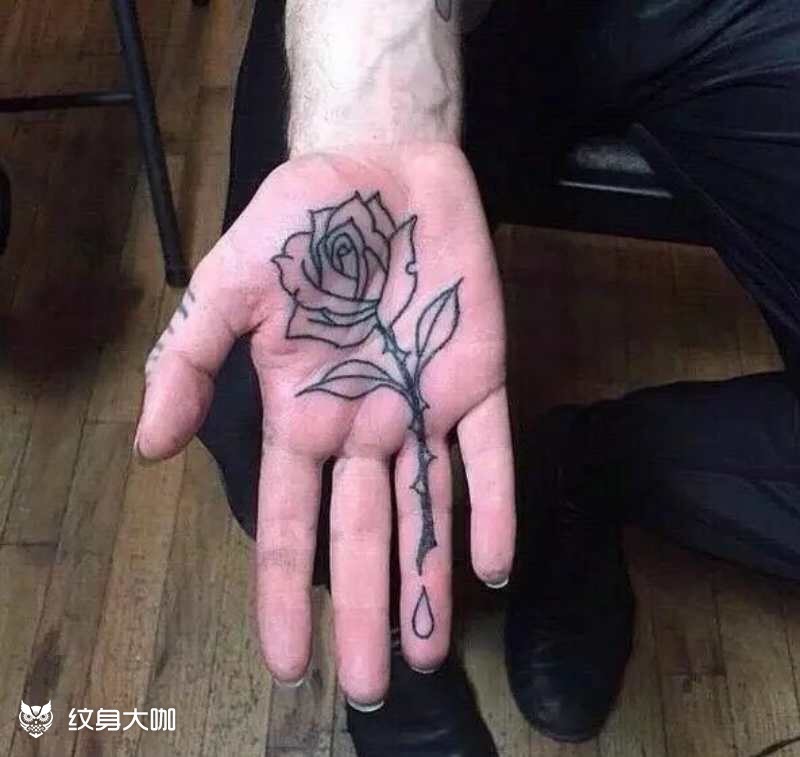 手心小清新_纹身图案手稿图片_刀锋-啊南的纹身作品集