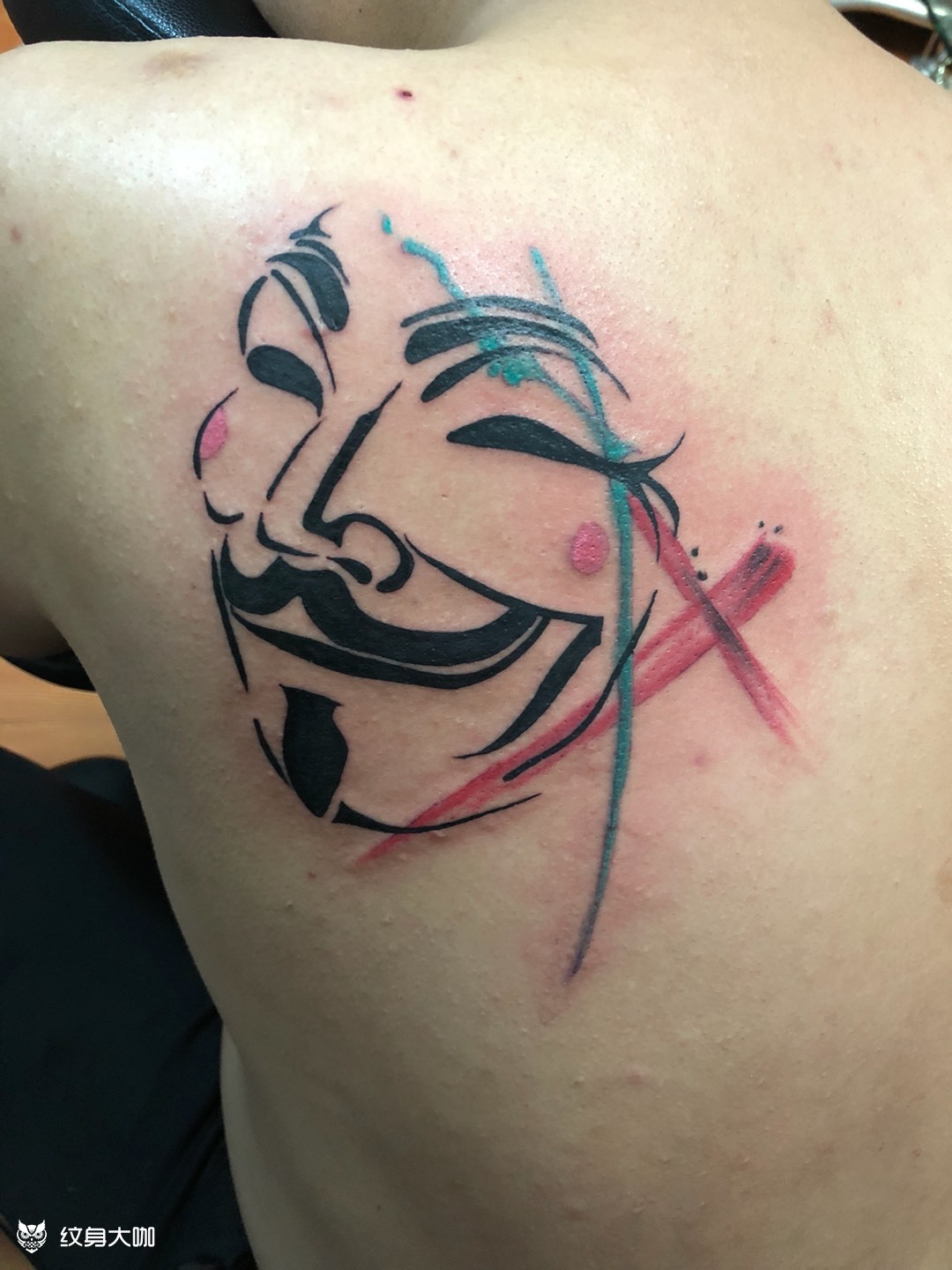 v字仇杀队_纹身图案手稿图片_段星星的纹身作品集