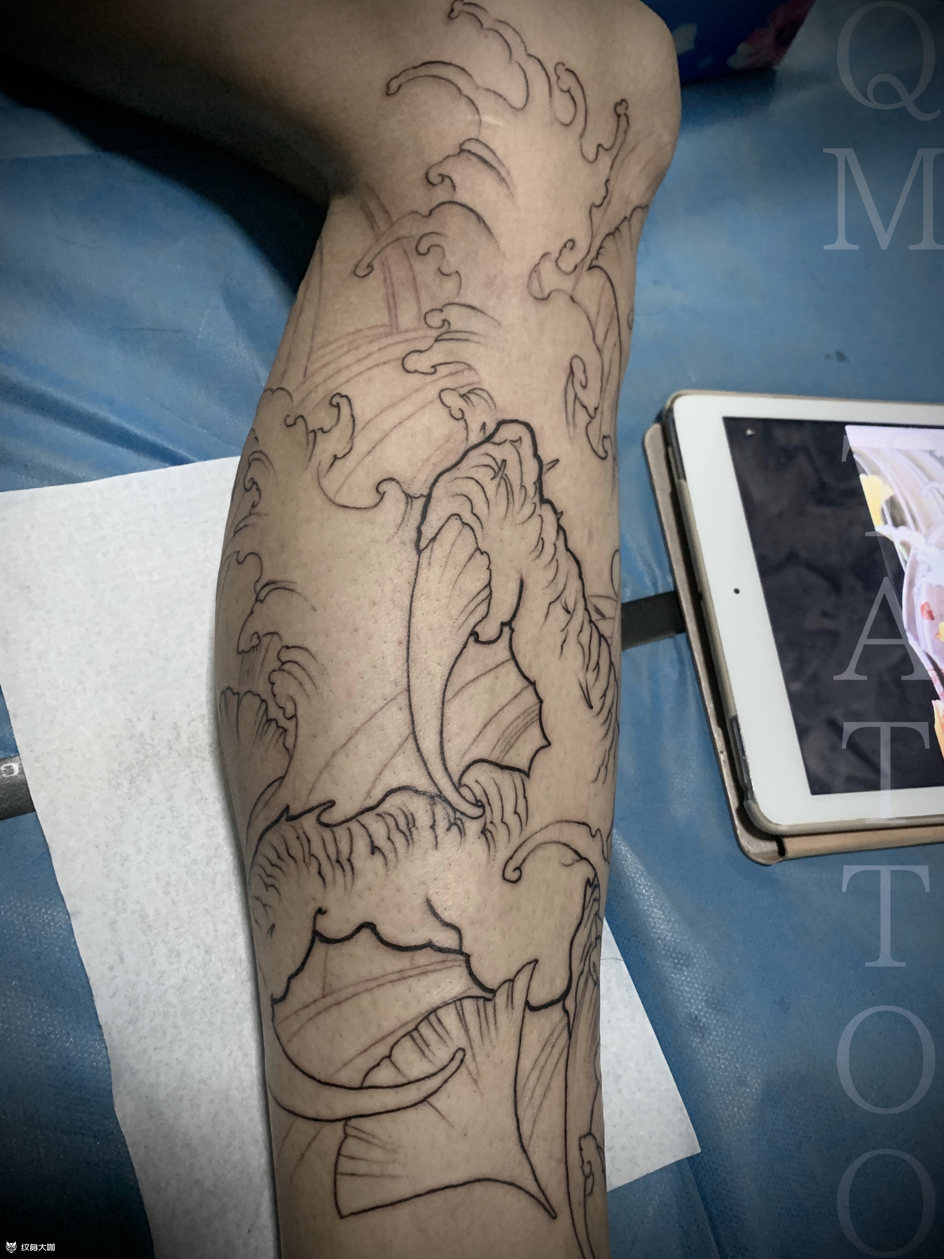 龍爪_紋身圖案手稿圖片_qm tattoo的紋身作品集