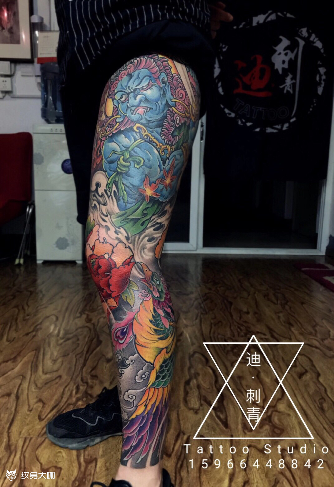 花腿一根儿_纹身图案手稿图片_阿迪的纹身作品集