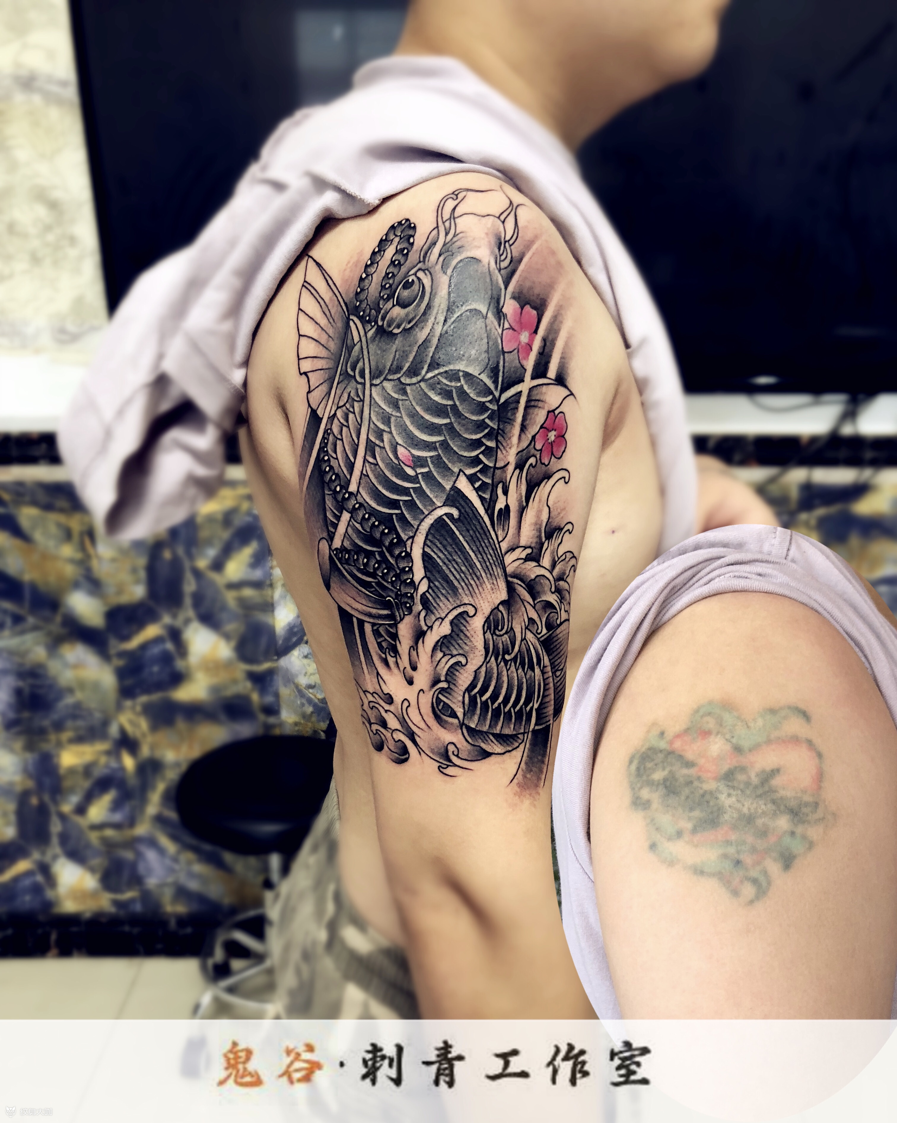 修改遮盖_纹身图案手稿图片_薛新稳的纹身作品集