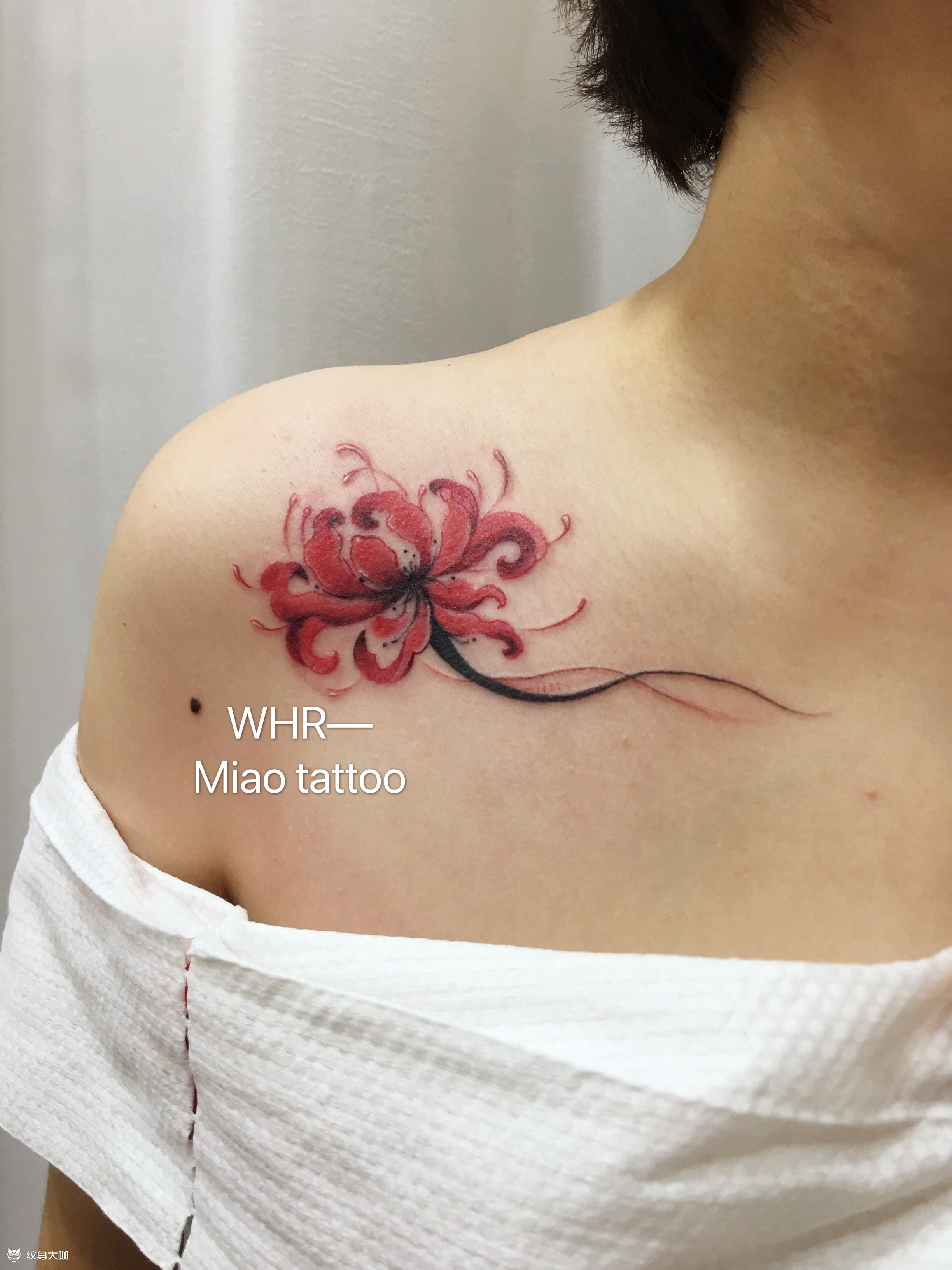 彼岸花_纹身图案手稿图片_纹化人的纹身作品集