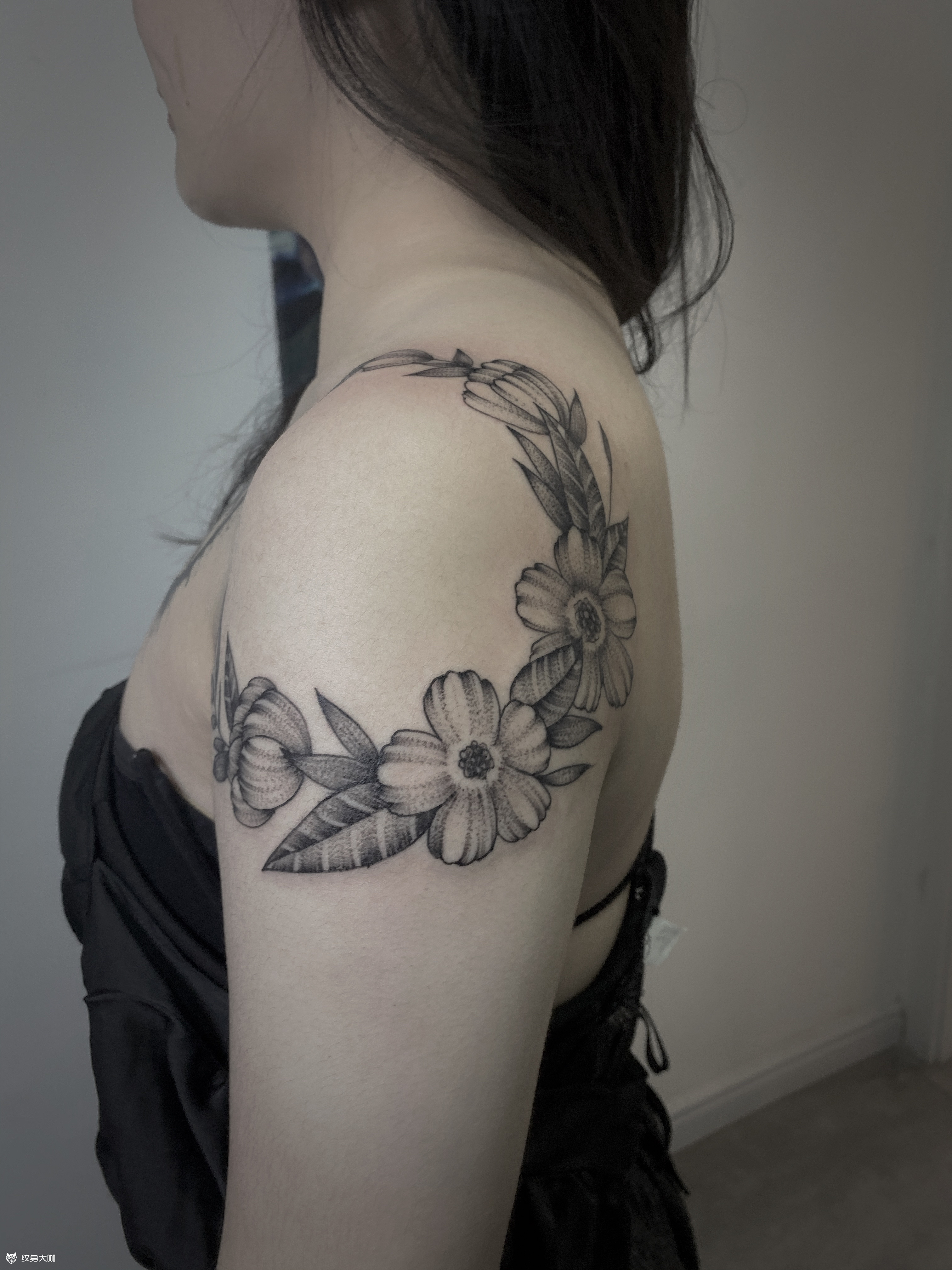 素花_纹身图案手稿图片_刘大鹏的纹身作品集