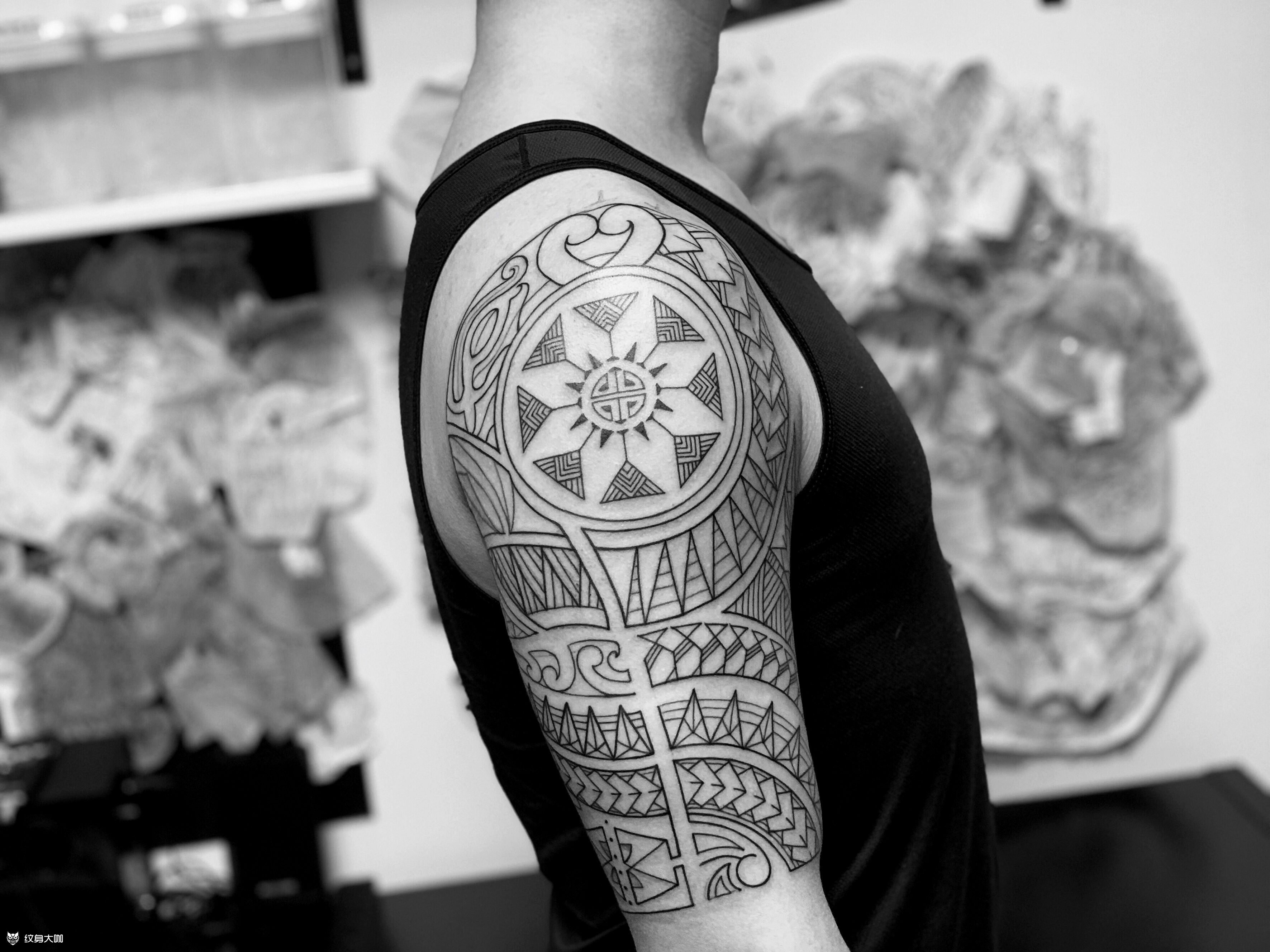 玛雅图腾给客户定制的玛雅图腾_纹身吧社区 - 纹身大咖