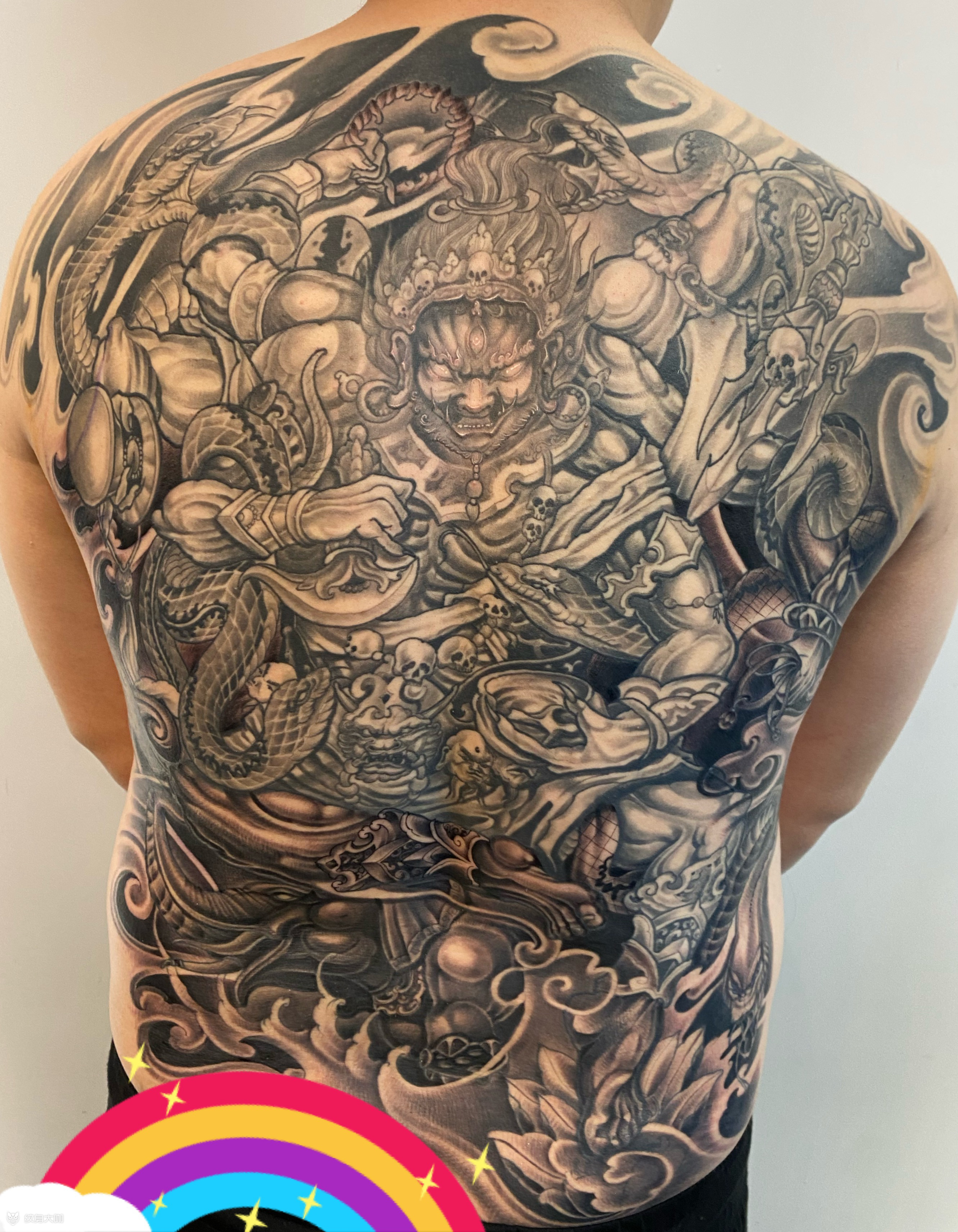 大黑天大黑天形态:单首六臂,_纹身吧社区 - 纹身大咖