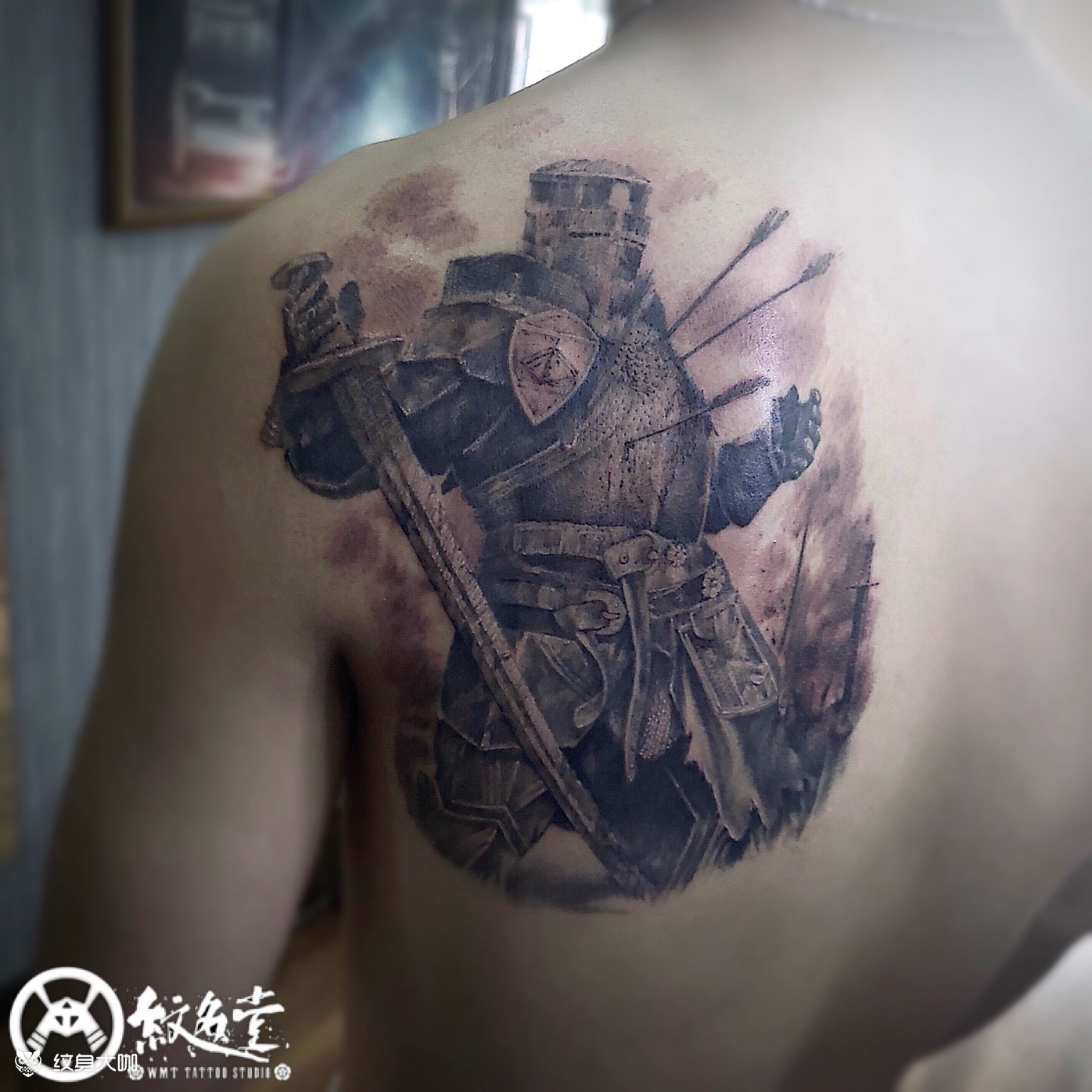 十字军_纹身图案手稿图片_大迪哥哥的纹身作品集