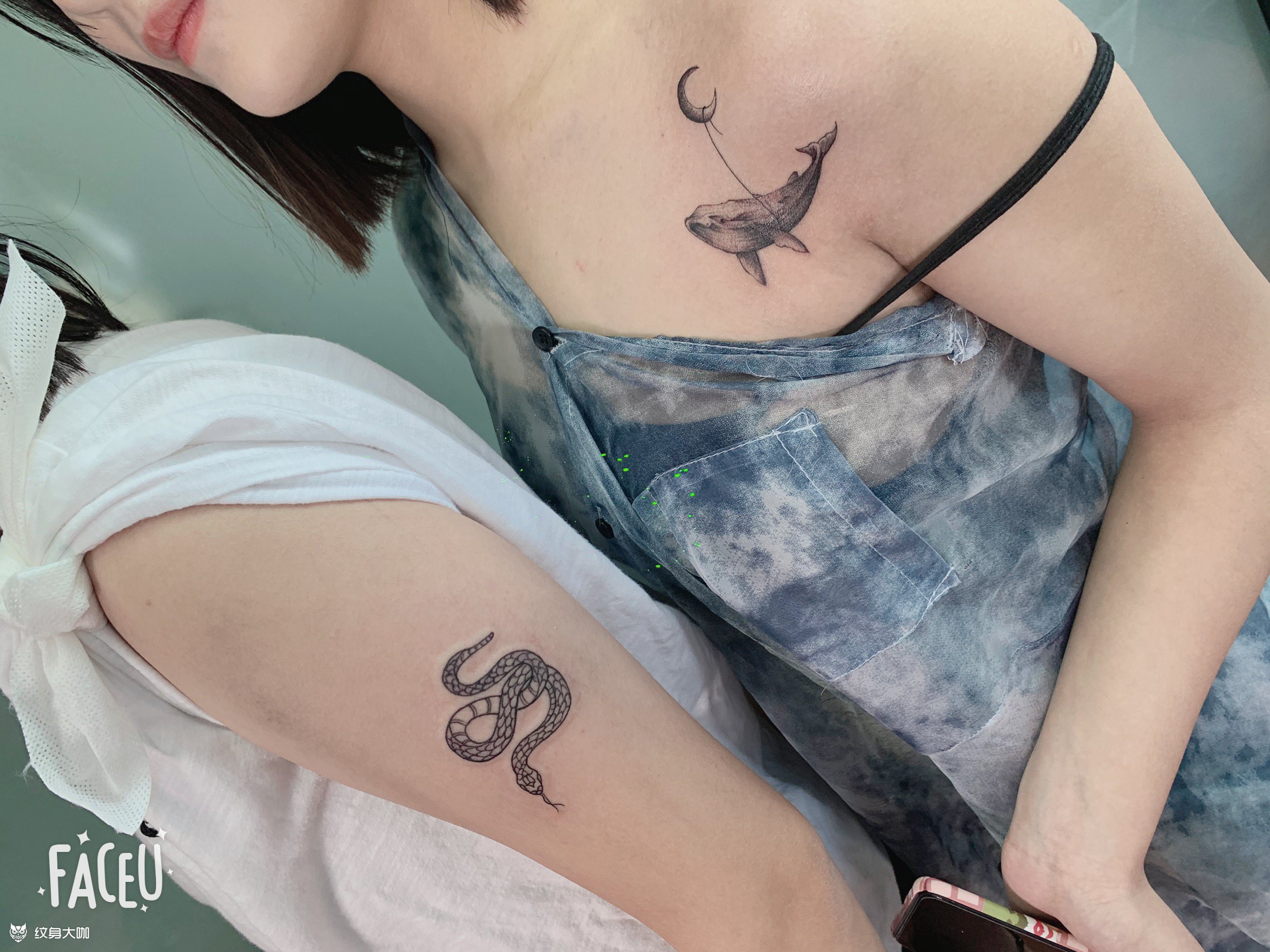 漂亮完成 小海豚_纹身图案手稿图片_刘红艳的纹身作品集