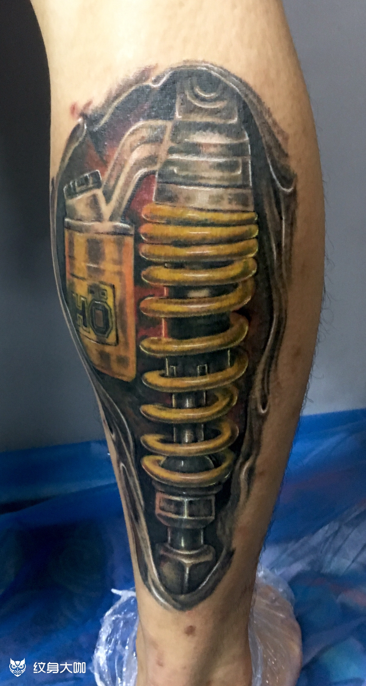 减震_纹身图案手稿图片_阿甘的纹身作品集