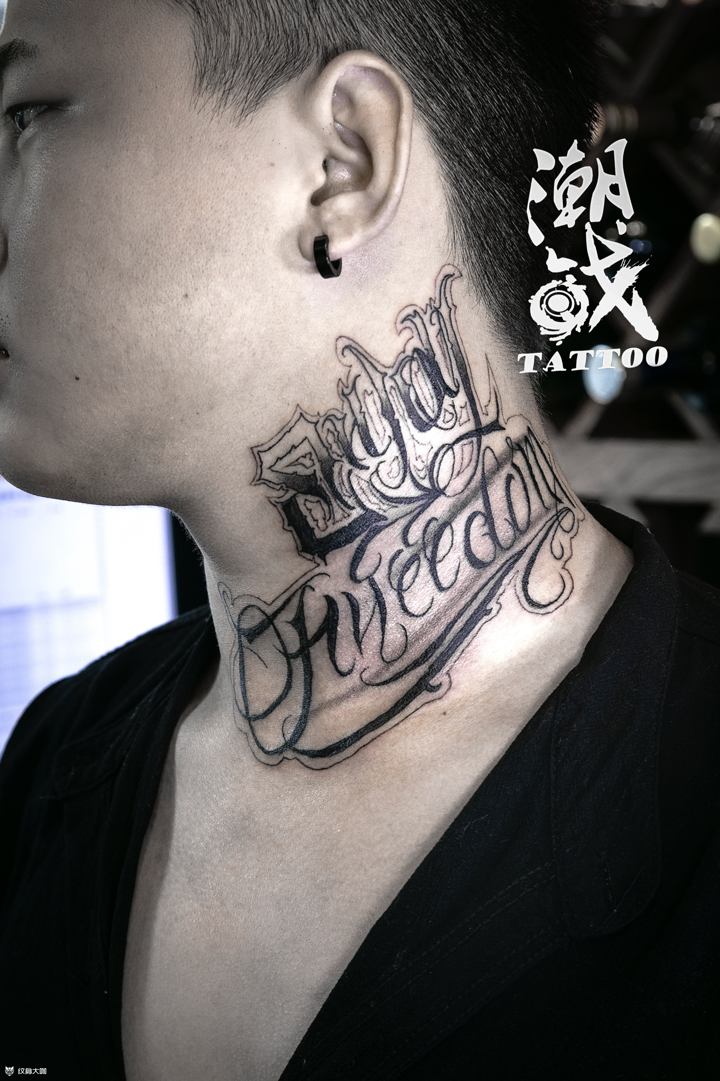 奇卡诺花脖_纹身图案手稿图片_小弥弥的纹身作品集