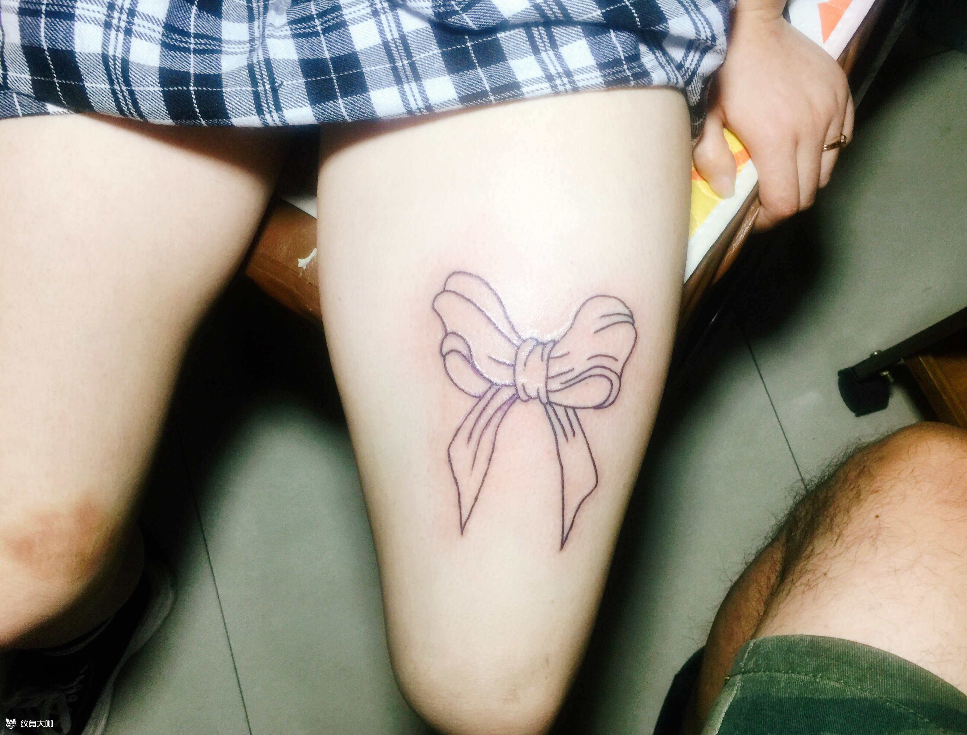 蝴蝶结_纹身图案手稿图片_北野的纹身作品集