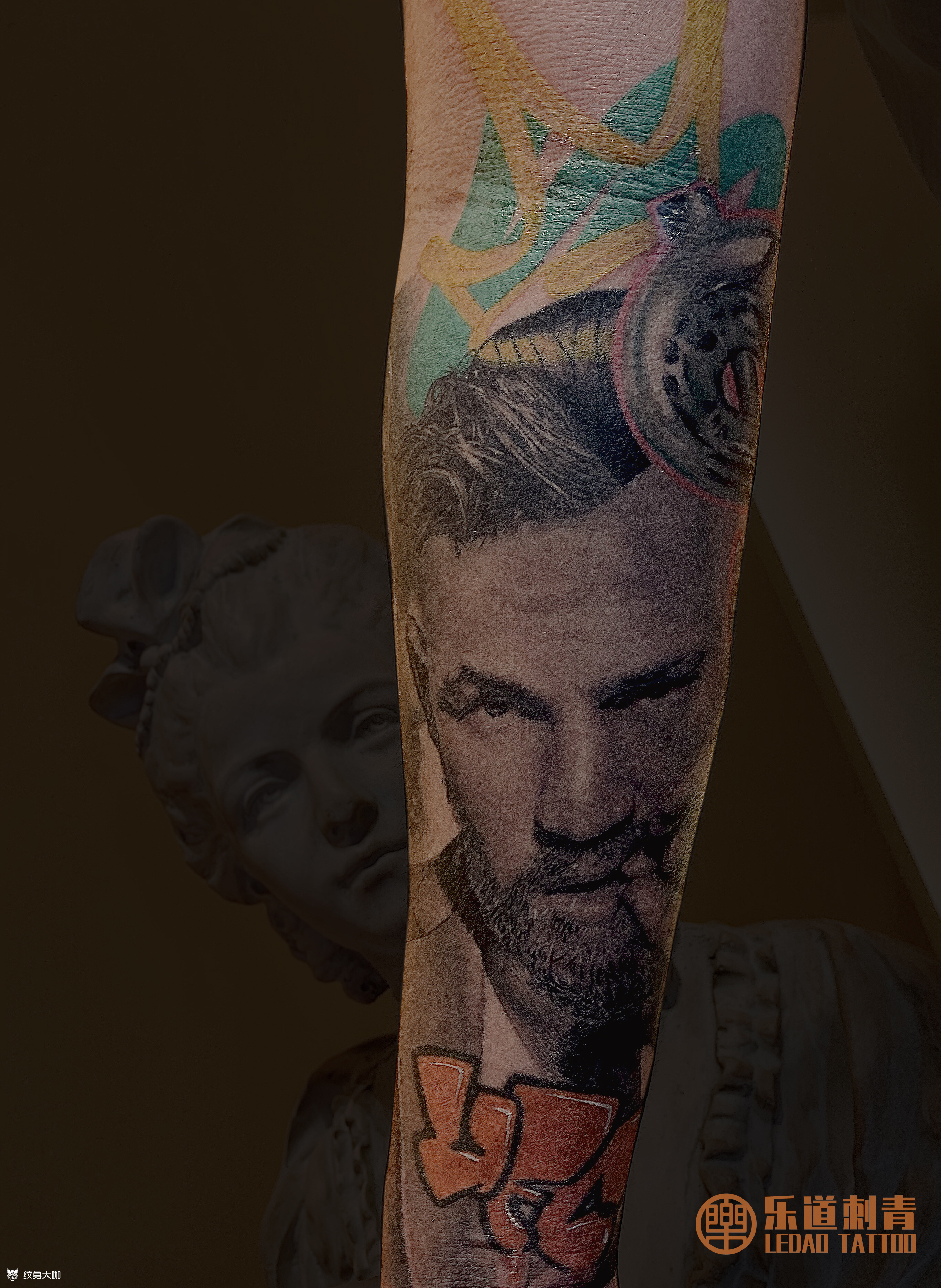 康纳_纹身图案手稿图片_孙明乐的纹身作品集