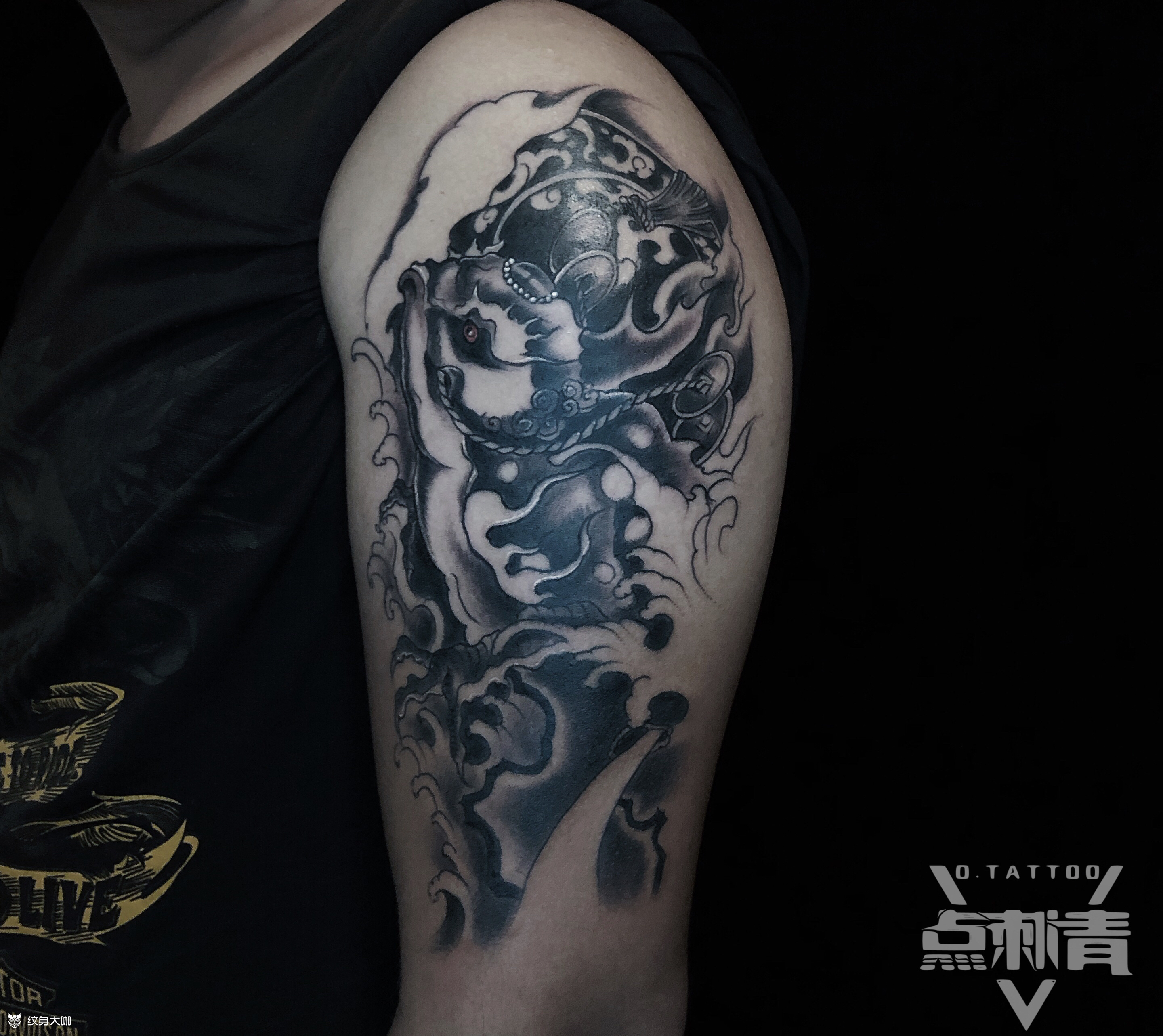 招财金蟾_纹身图案手稿图片_点刺青·点点的纹身作品集