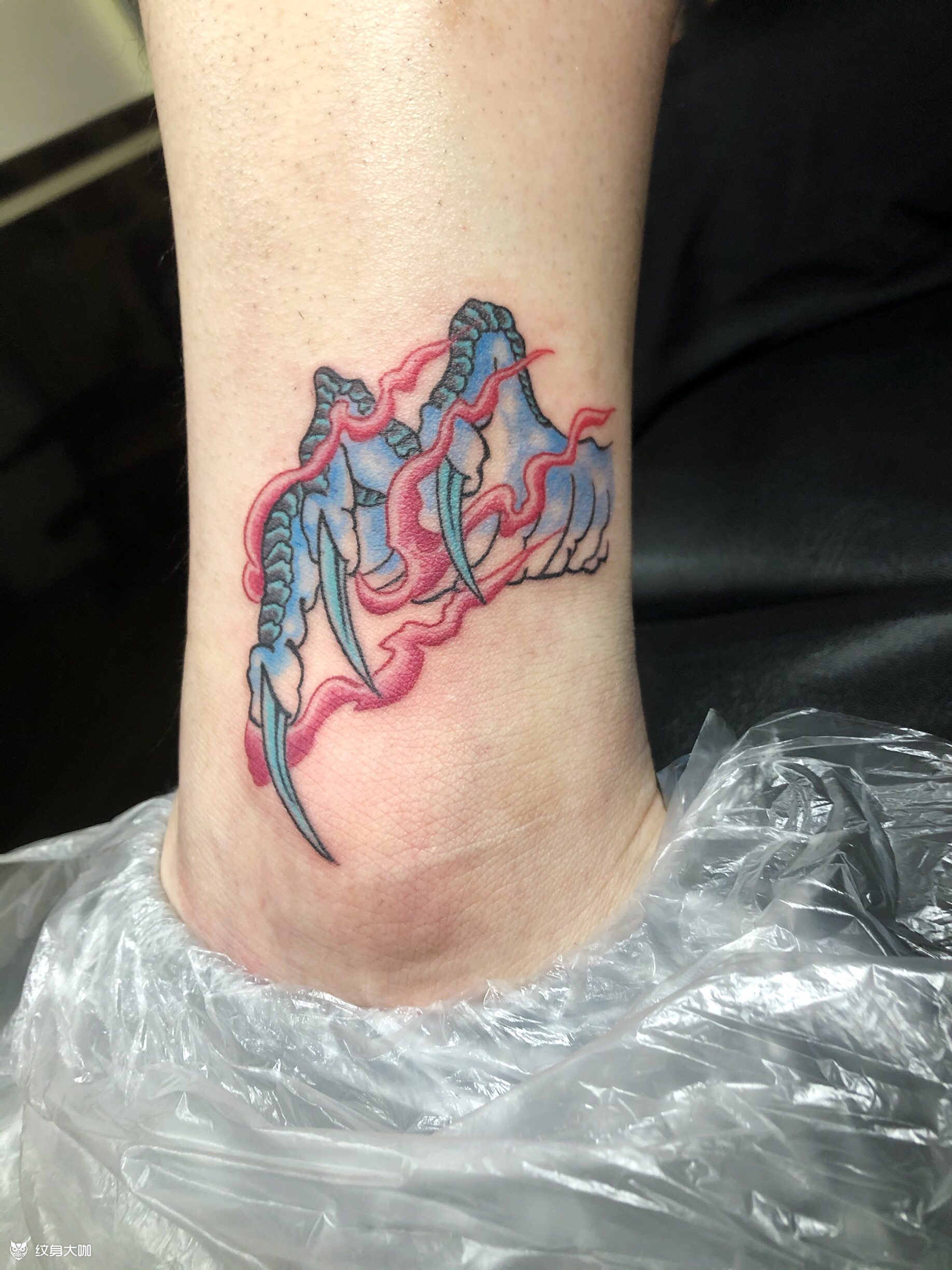 龙爪_纹身图案手稿图片_文桀的纹身作品集