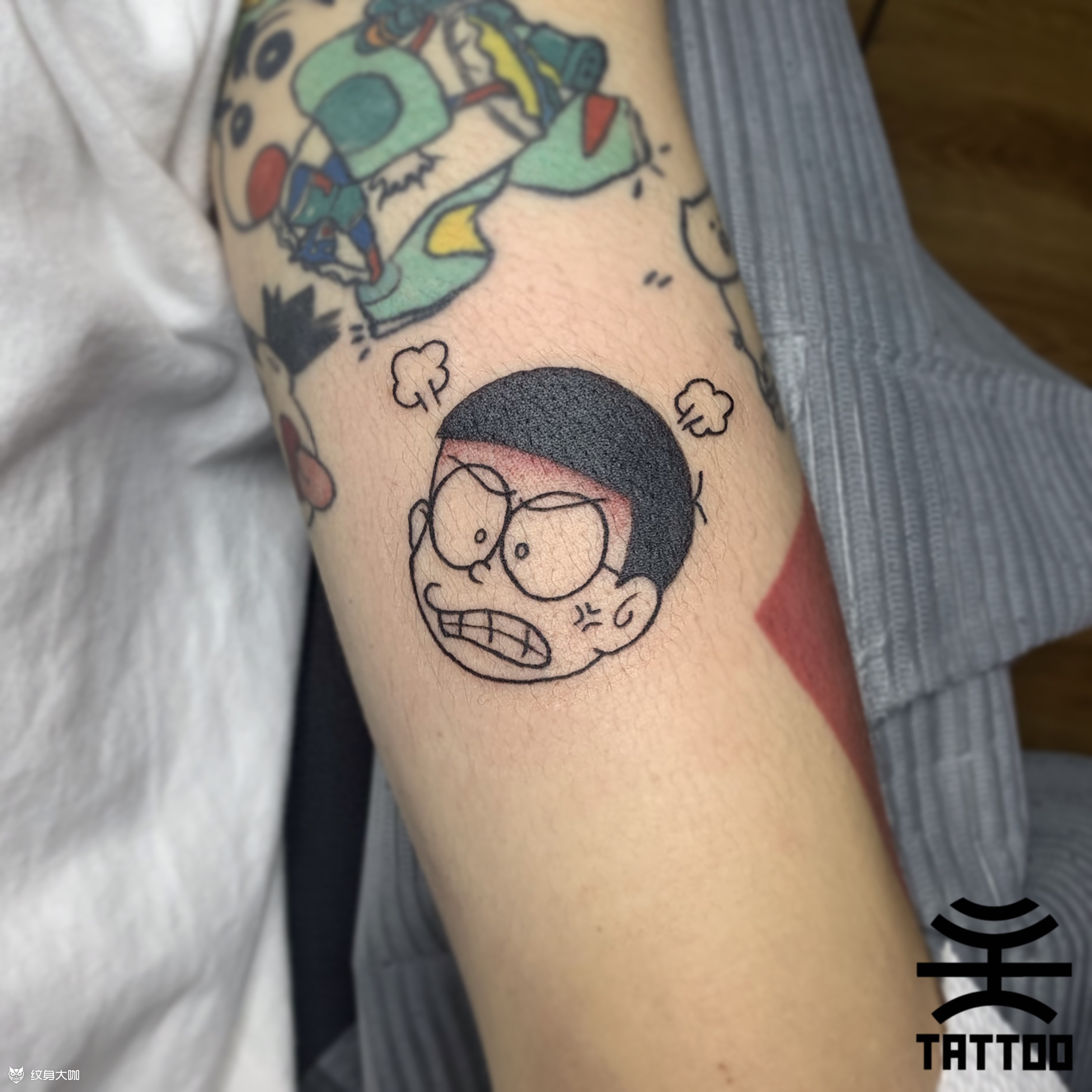 大雄_纹身图案手稿图片_阿猫 阿狗的纹身作品集