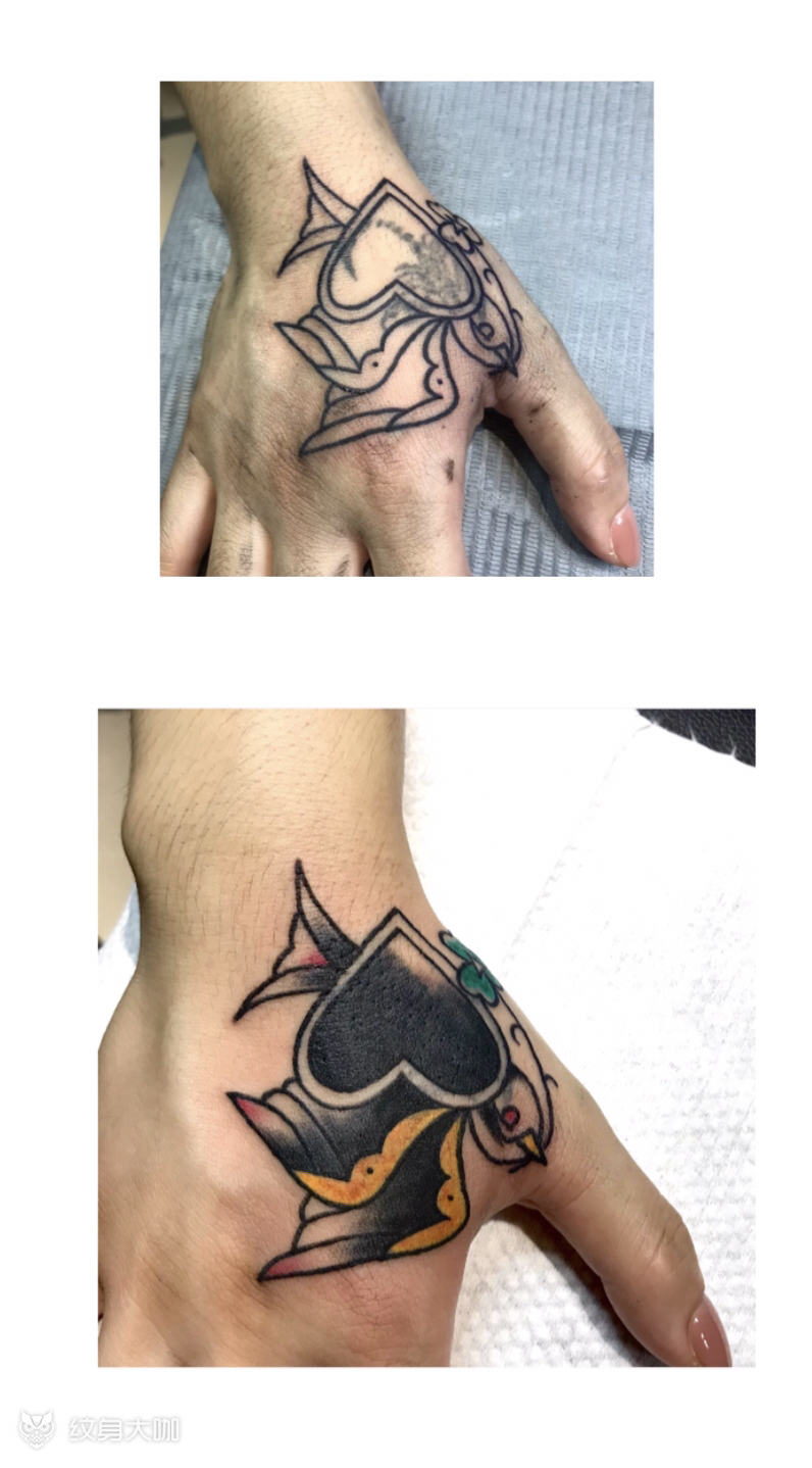 手背遮盖_纹身图案手稿图片_jd的纹身作品集