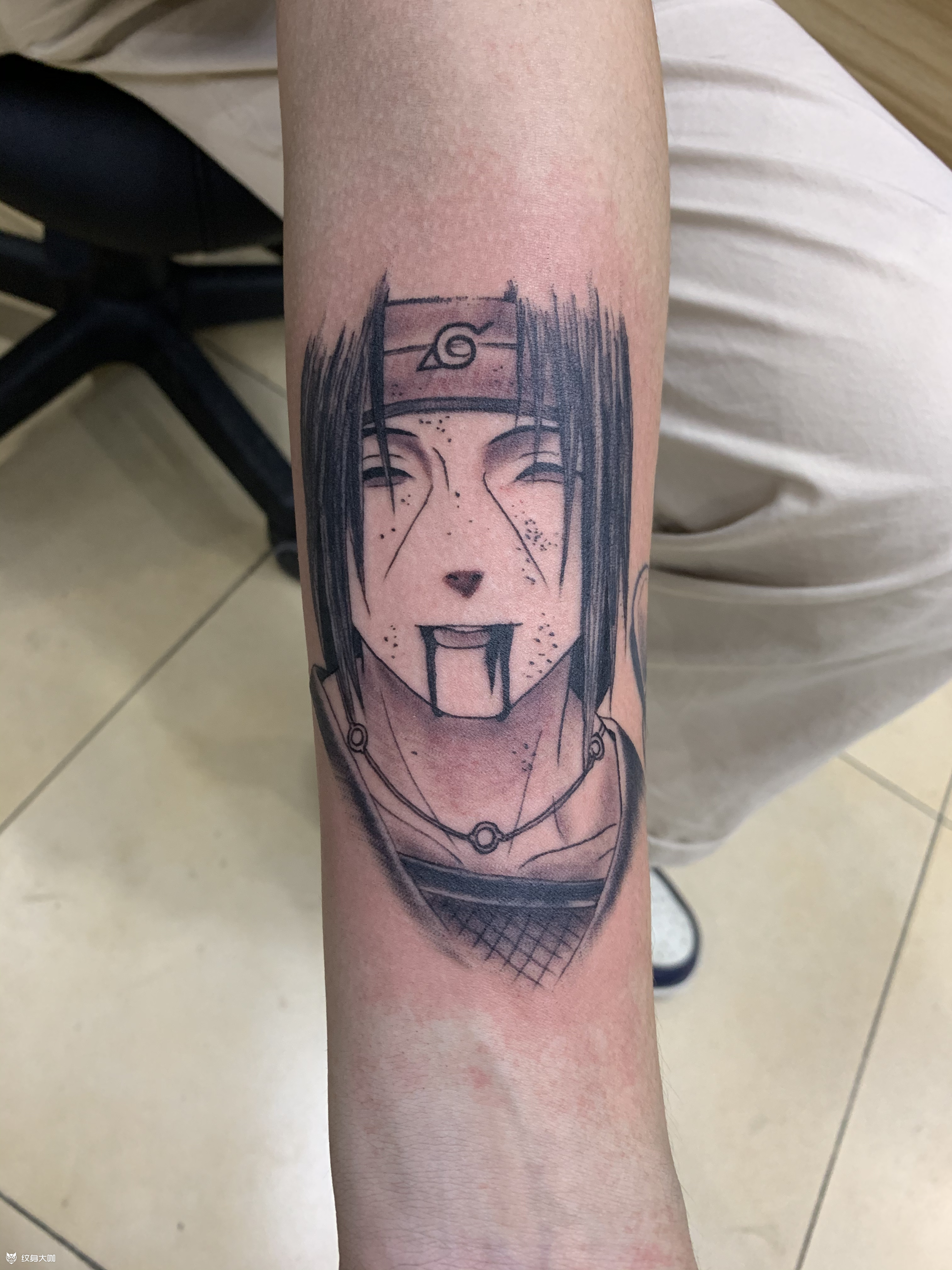 火影忍者_纹身图案手稿图片_李军的纹身作品集