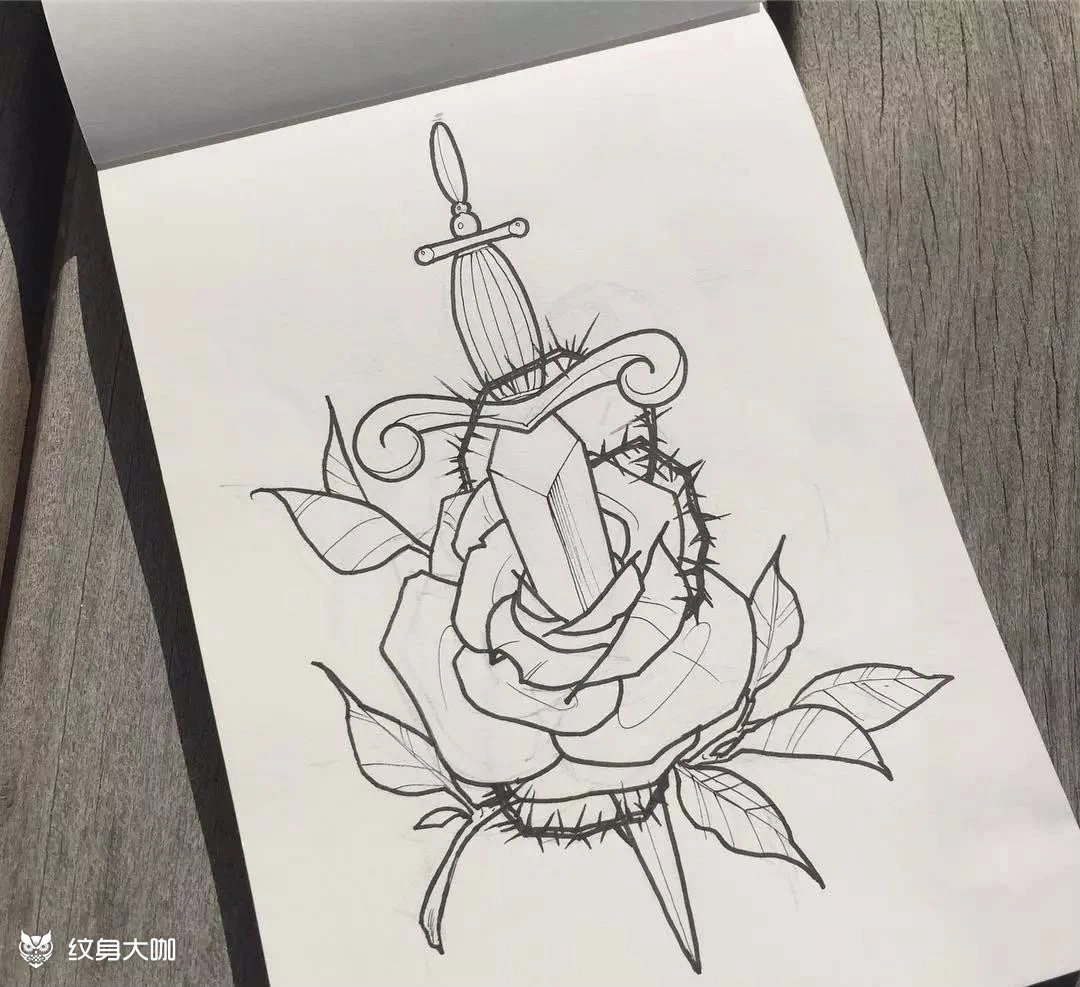 欧美线稿_纹身吧社区 - 纹身大咖