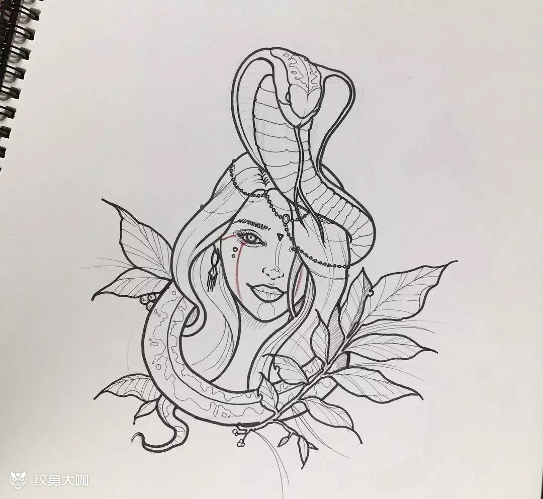 欧美线稿_纹身吧社区 - 纹身大咖