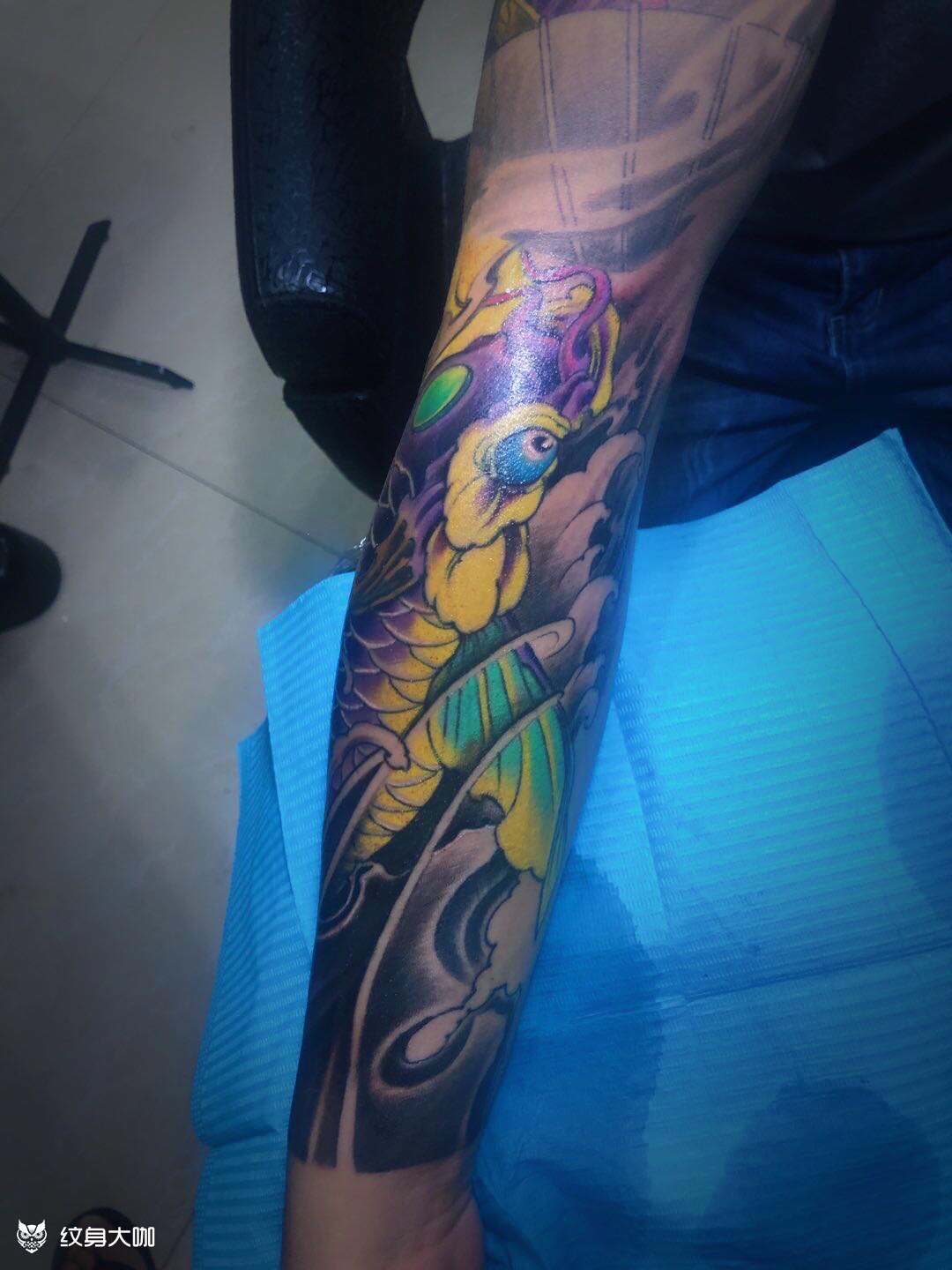 鲤鱼_纹身图案手稿图片_剑艺的纹身作品集